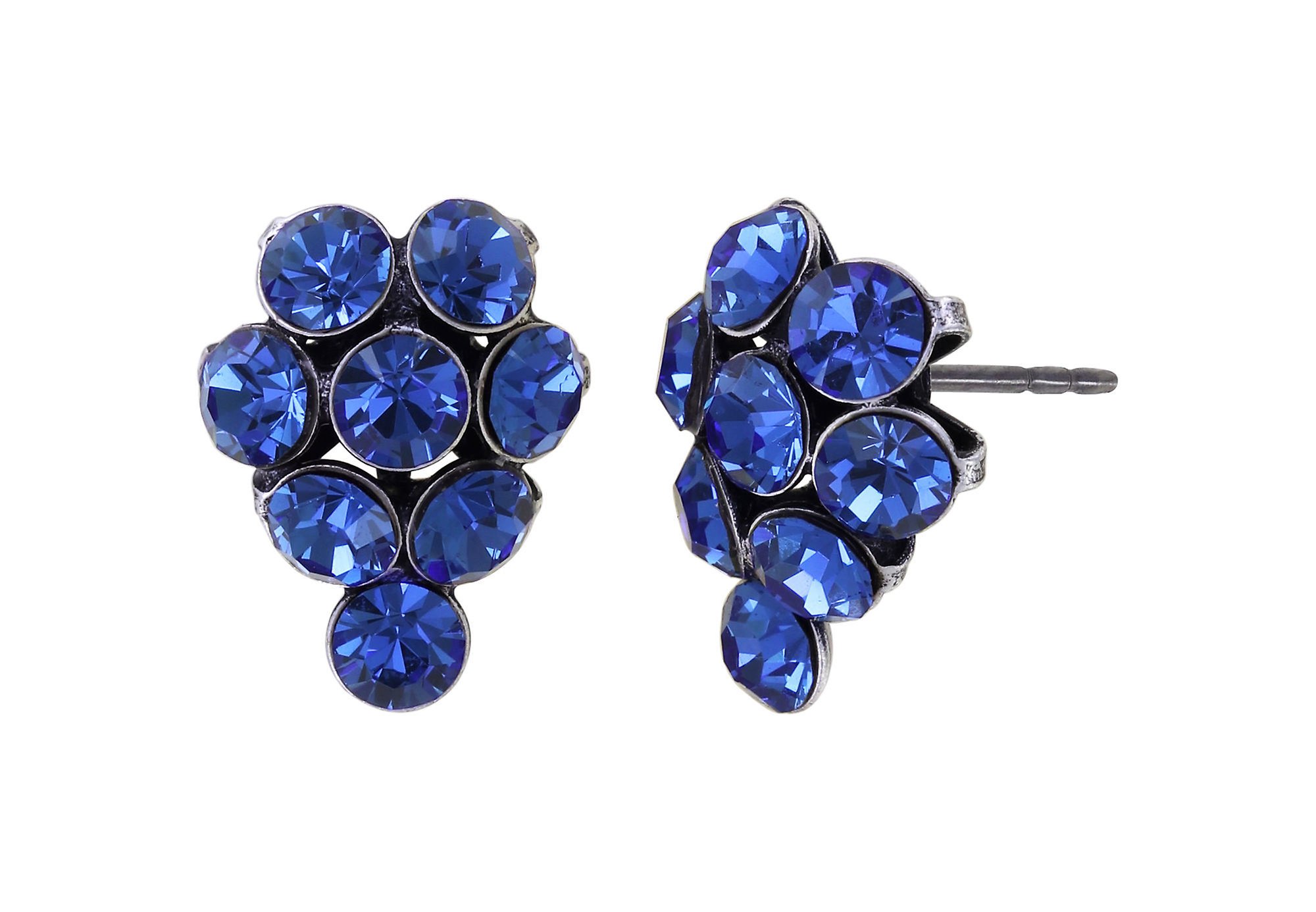 Bild für Ohrstecker Magic Fireball Blau Saphir Classic Size (21mm Ø)