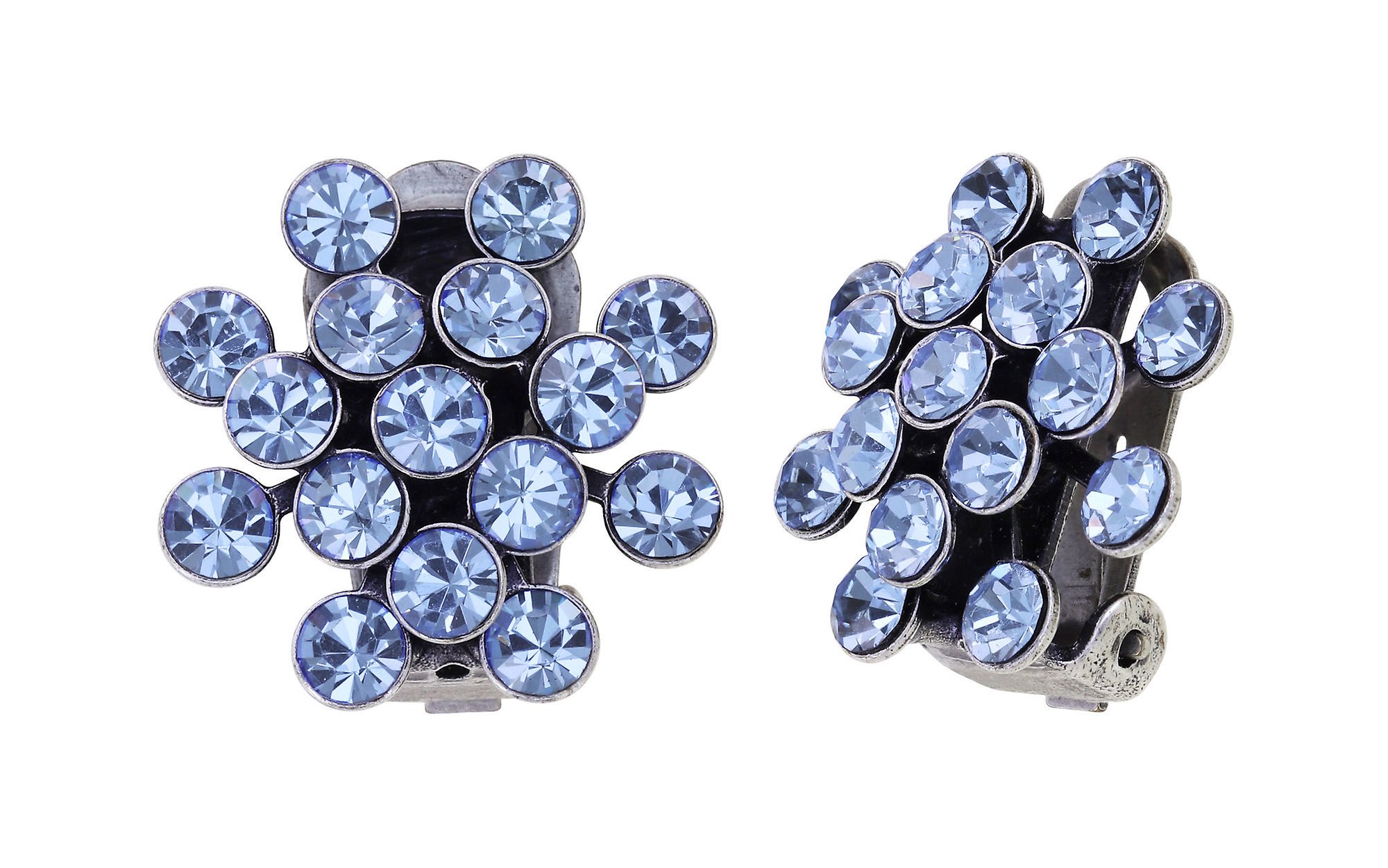 Bild für Ohrringe mit Clip Magic Fireball Hellblau Hell-Saphir Classic Size (21mm Ø)