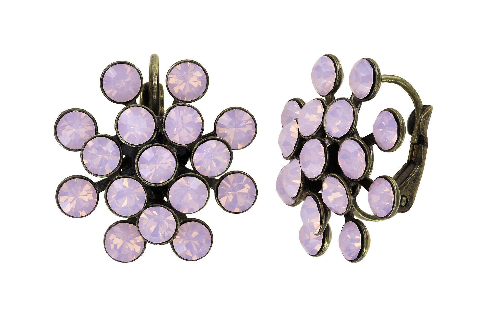 image pour Boucles d'oreilles Eurowire Magic Fireball Rose rose opal Classic Size (21mm Ø)