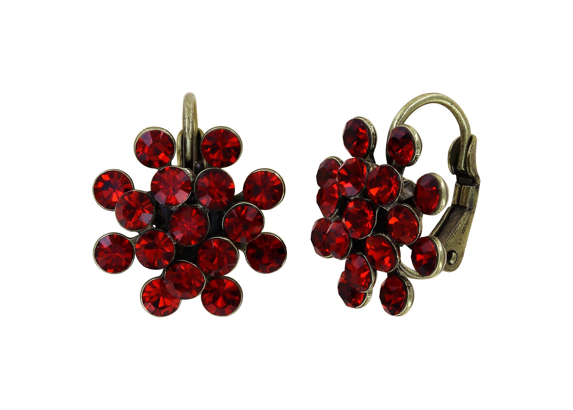 image for Earring Eurowire Magic Fireball Red red velvet mini