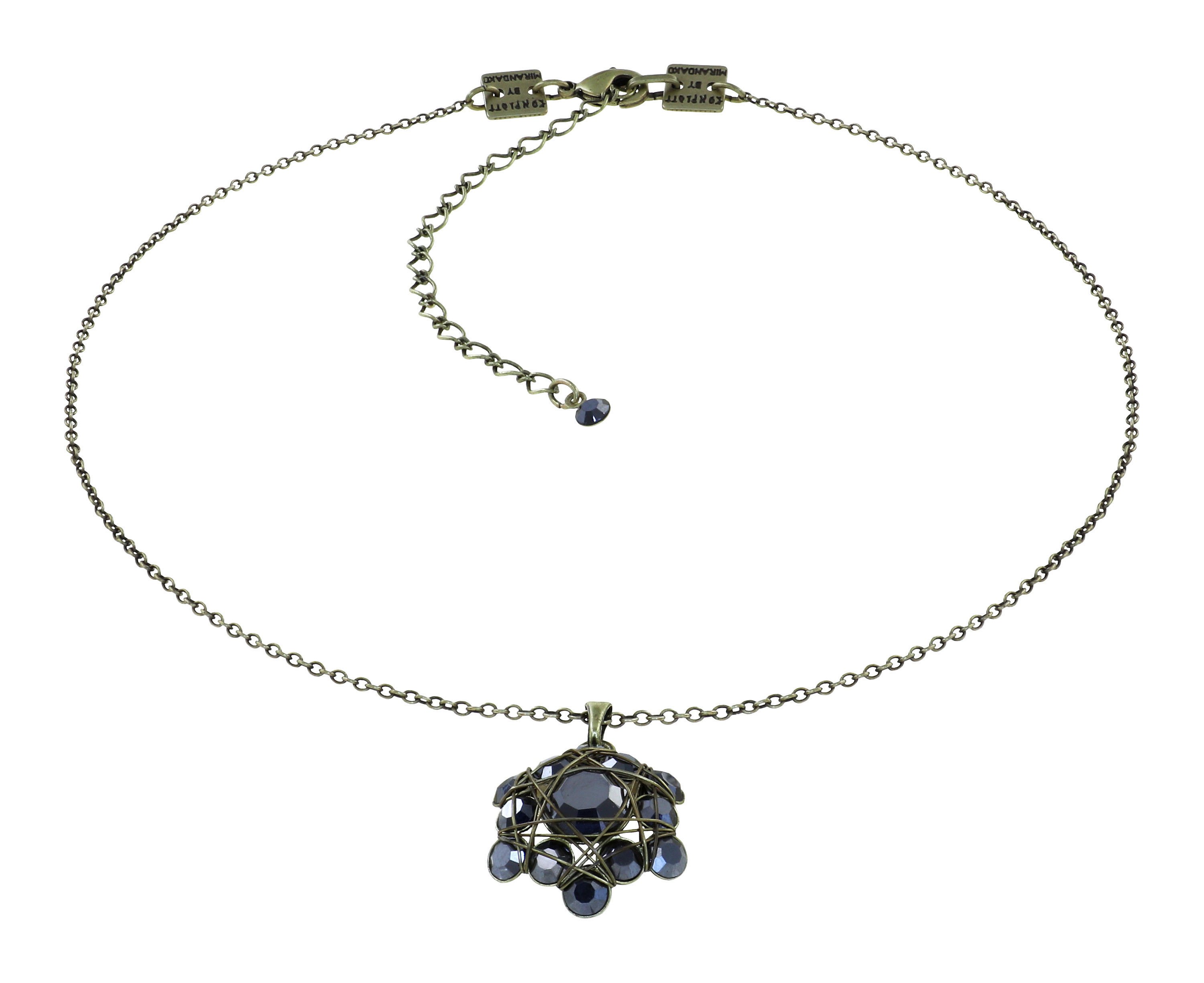 image pour Collier pendant Bended Lights Noir jet hematite 