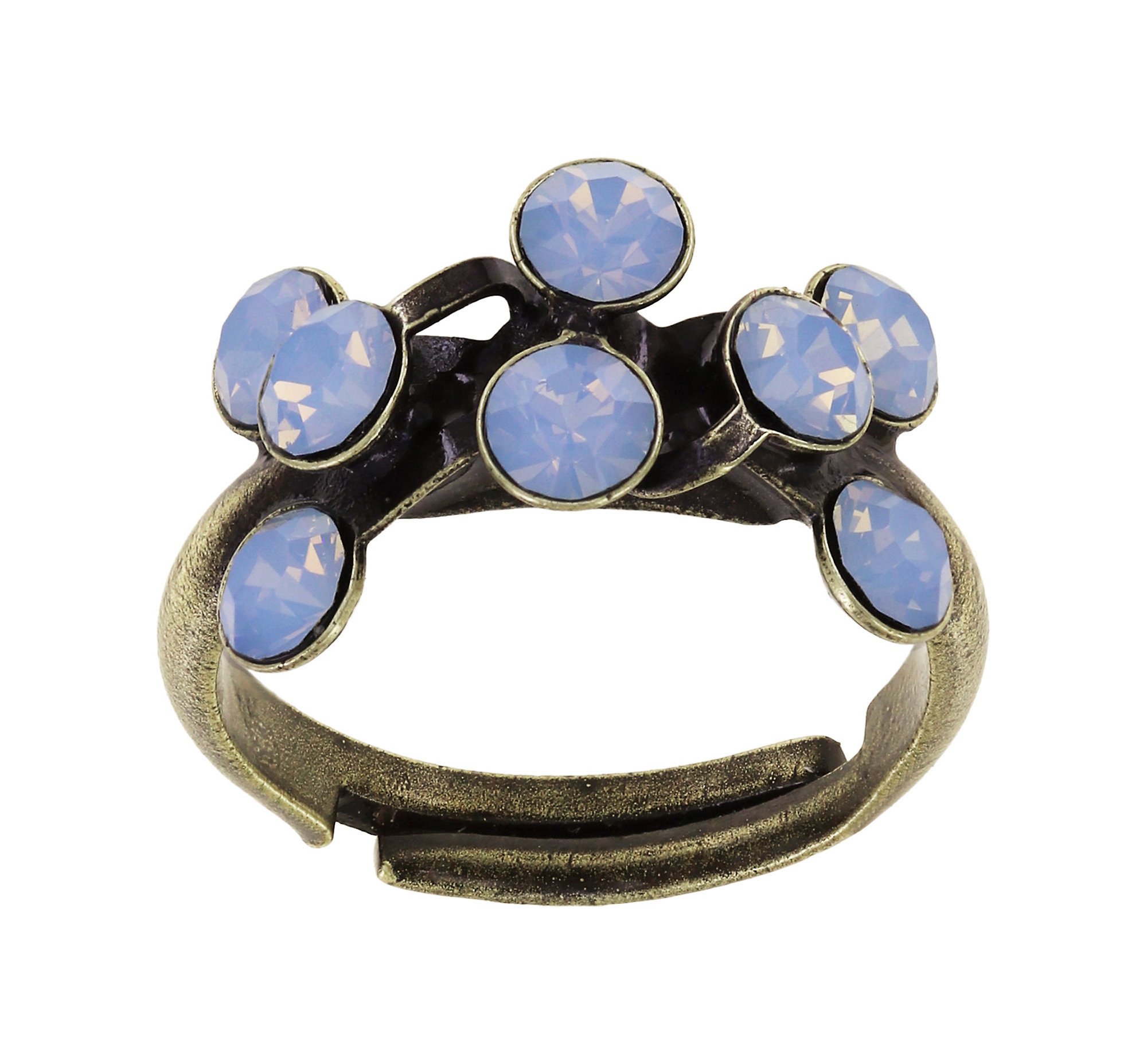 image pour Anneau Magic Fireball Bleu lt. sapphire opal Classic Size (21mm Ø)