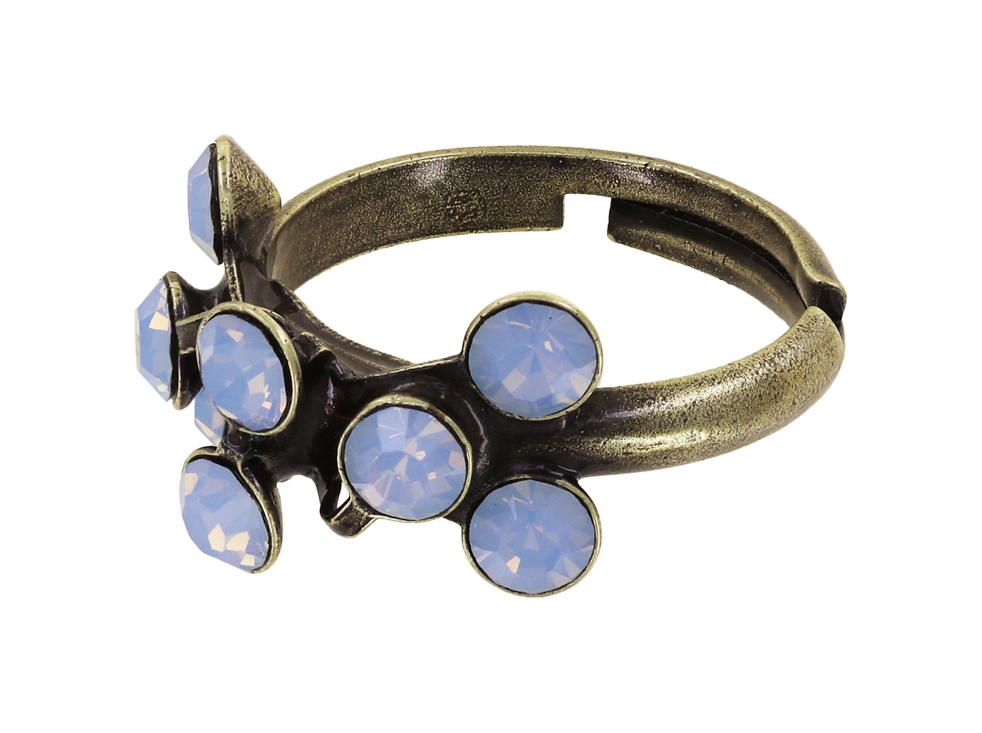 image pour Anneau Magic Fireball Bleu lt. sapphire opal Classic Size (21mm Ø)