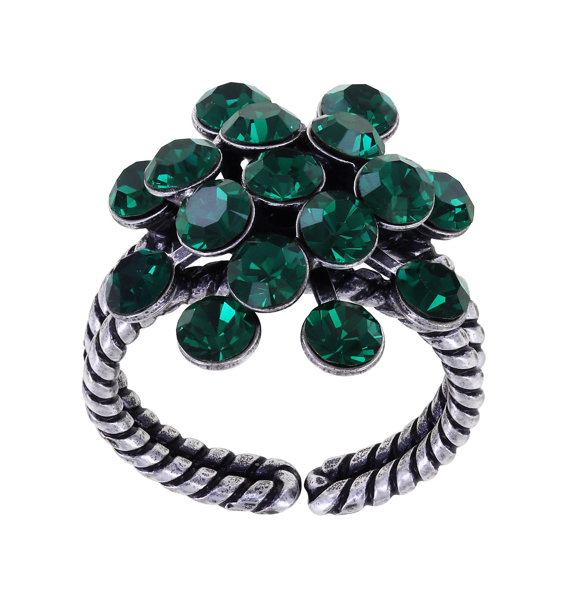 Kép Ring Magic Fireball Green emerald Classic Size (21mm Ø)