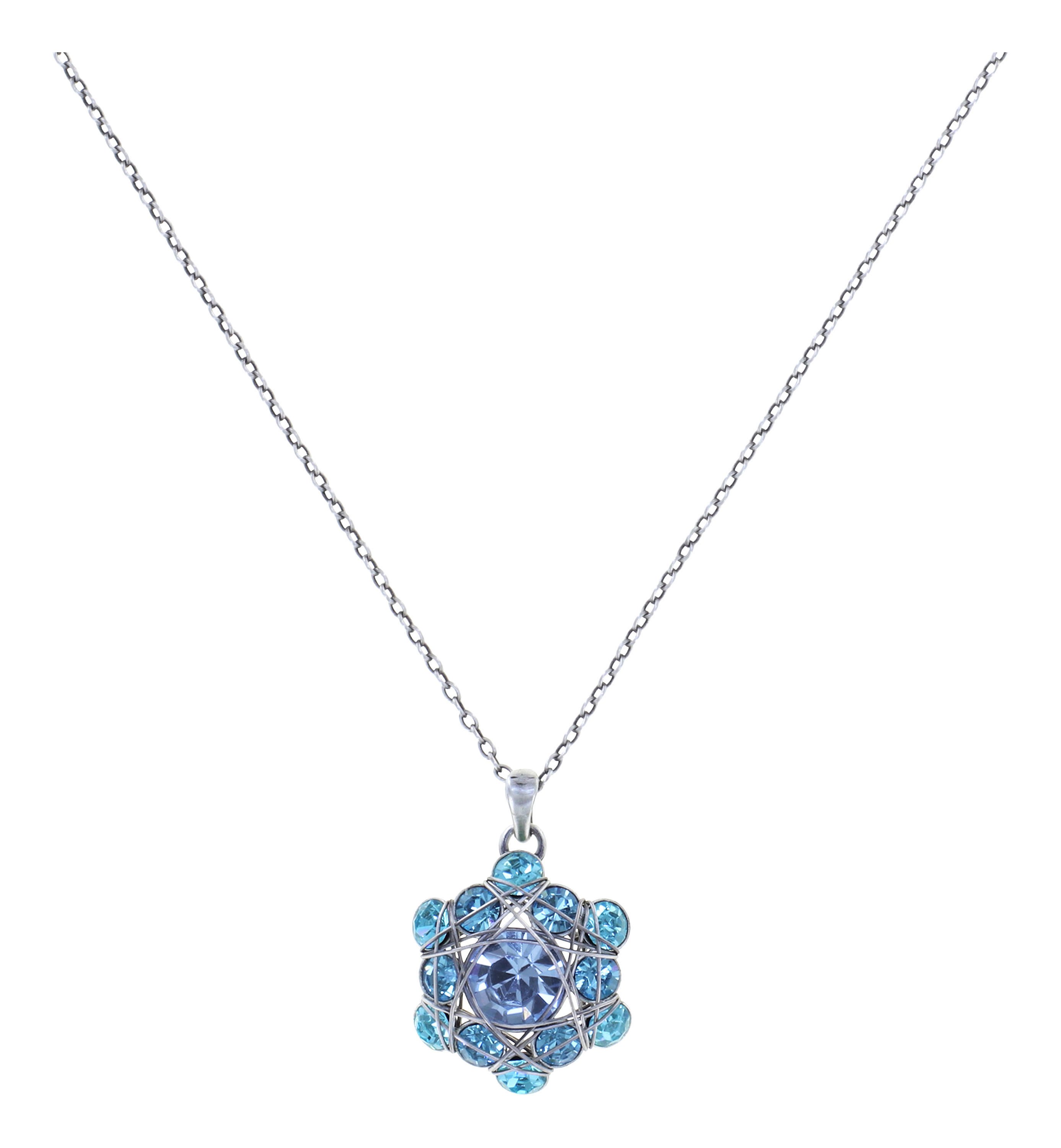 image pour Collier pendant Bended Lights Bleu  