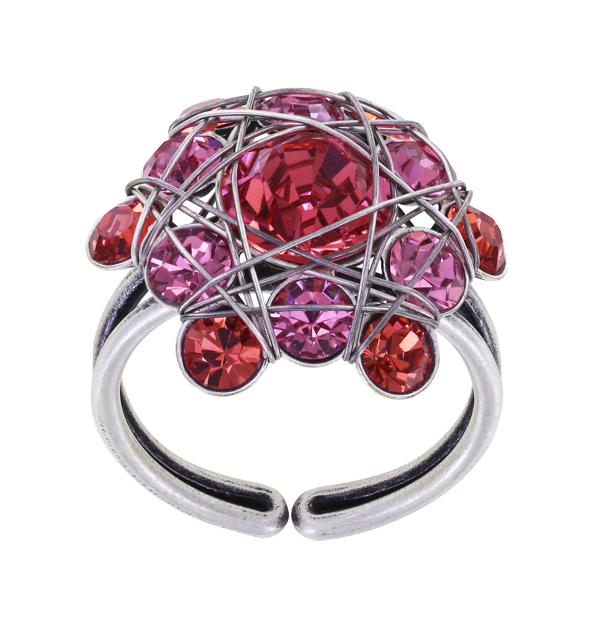 image pour Anneau Bended Lights Coralline / Rose  