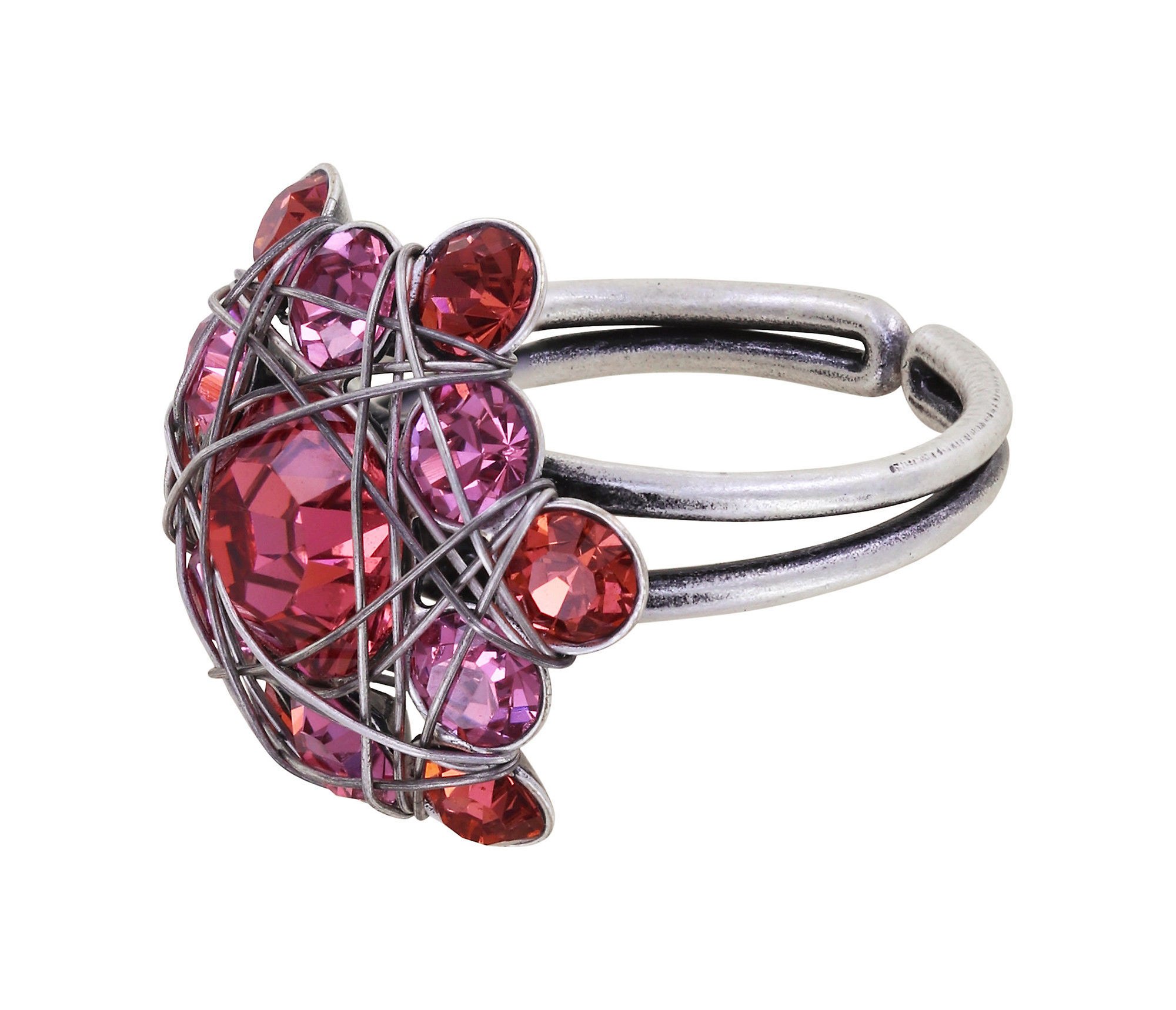 image pour Anneau Bended Lights Coralline / Rose  