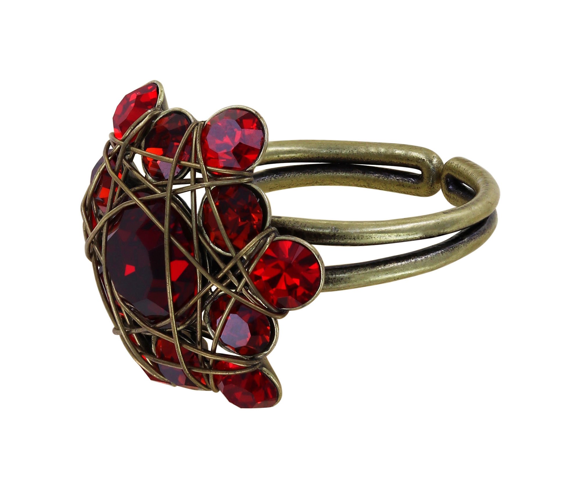 image pour Anneau Bended Lights Rouge  