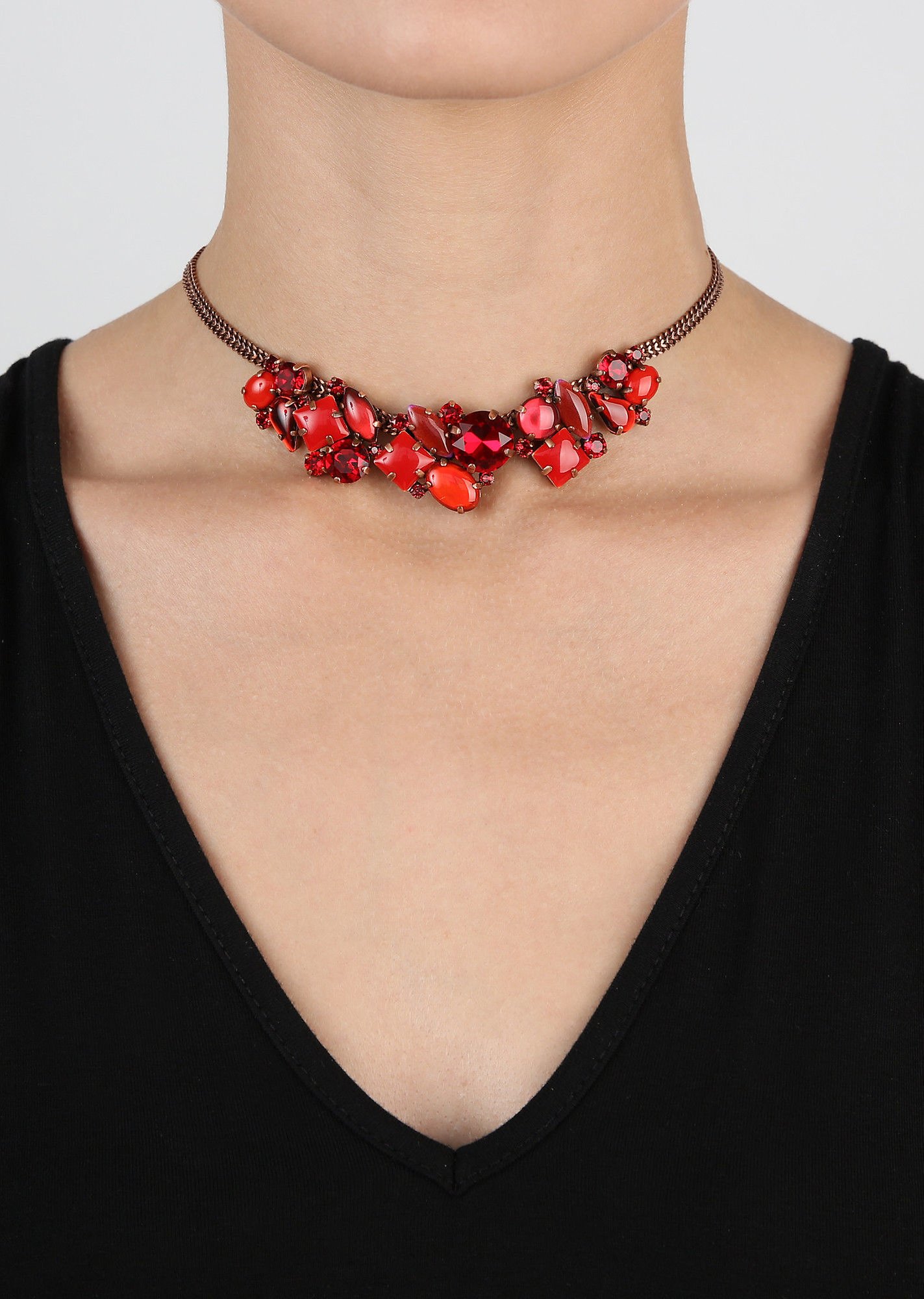 image pour Collier Afternoon Tea Rouge Sang Red 