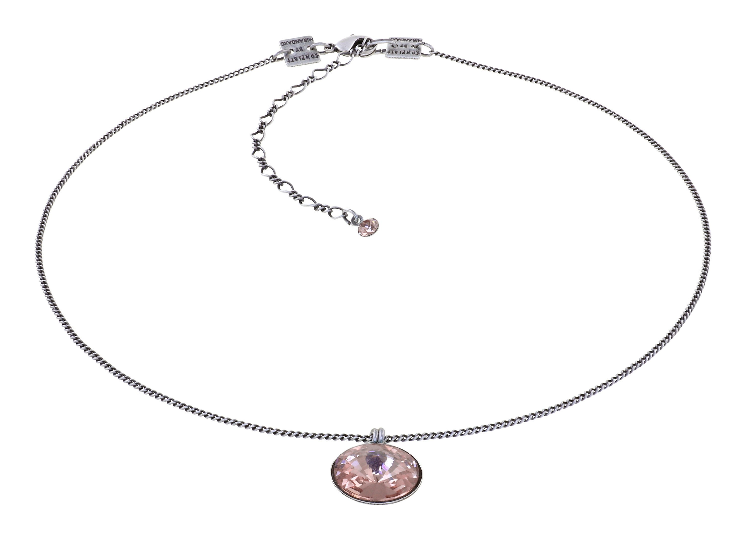 Bild für Halskette mit Anhänger Rivoli Rose Vintage Rosa 14mm