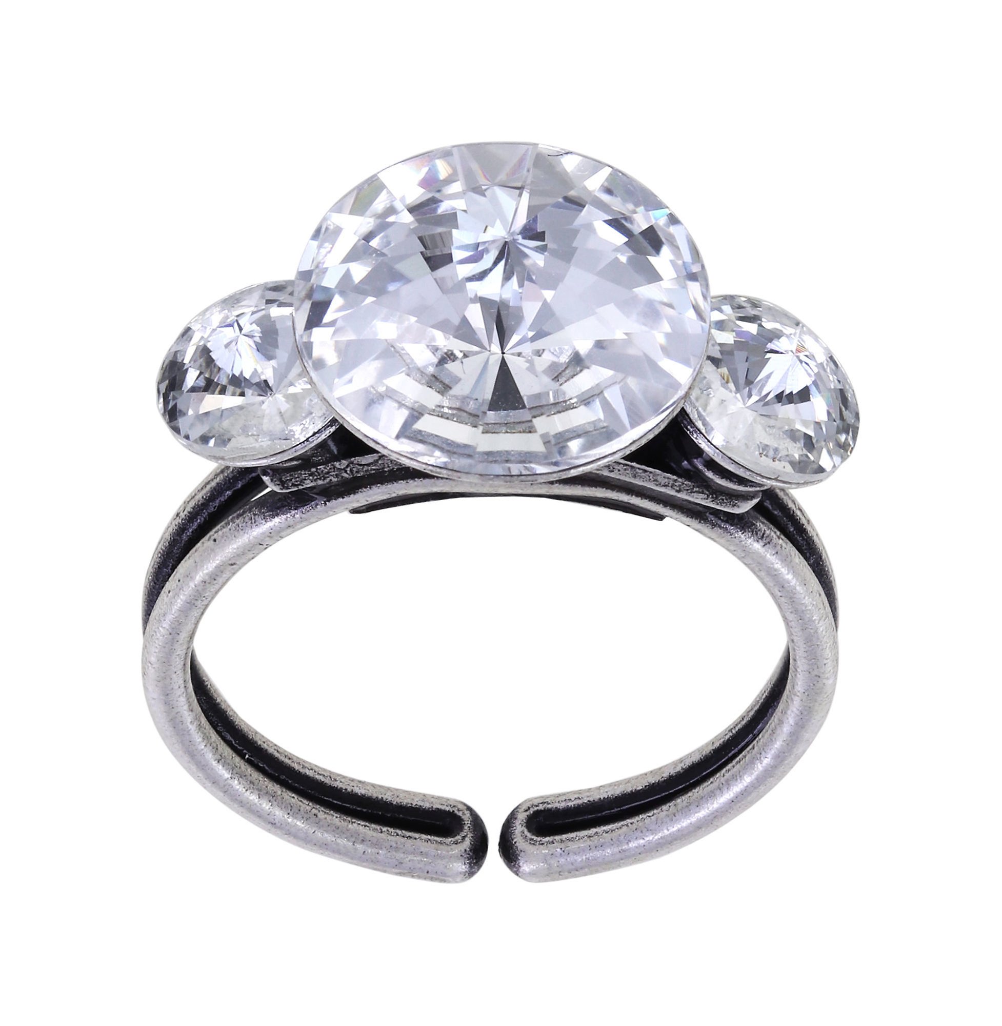 Bild für Ring Rivoli Weiß Kristall 12 mm