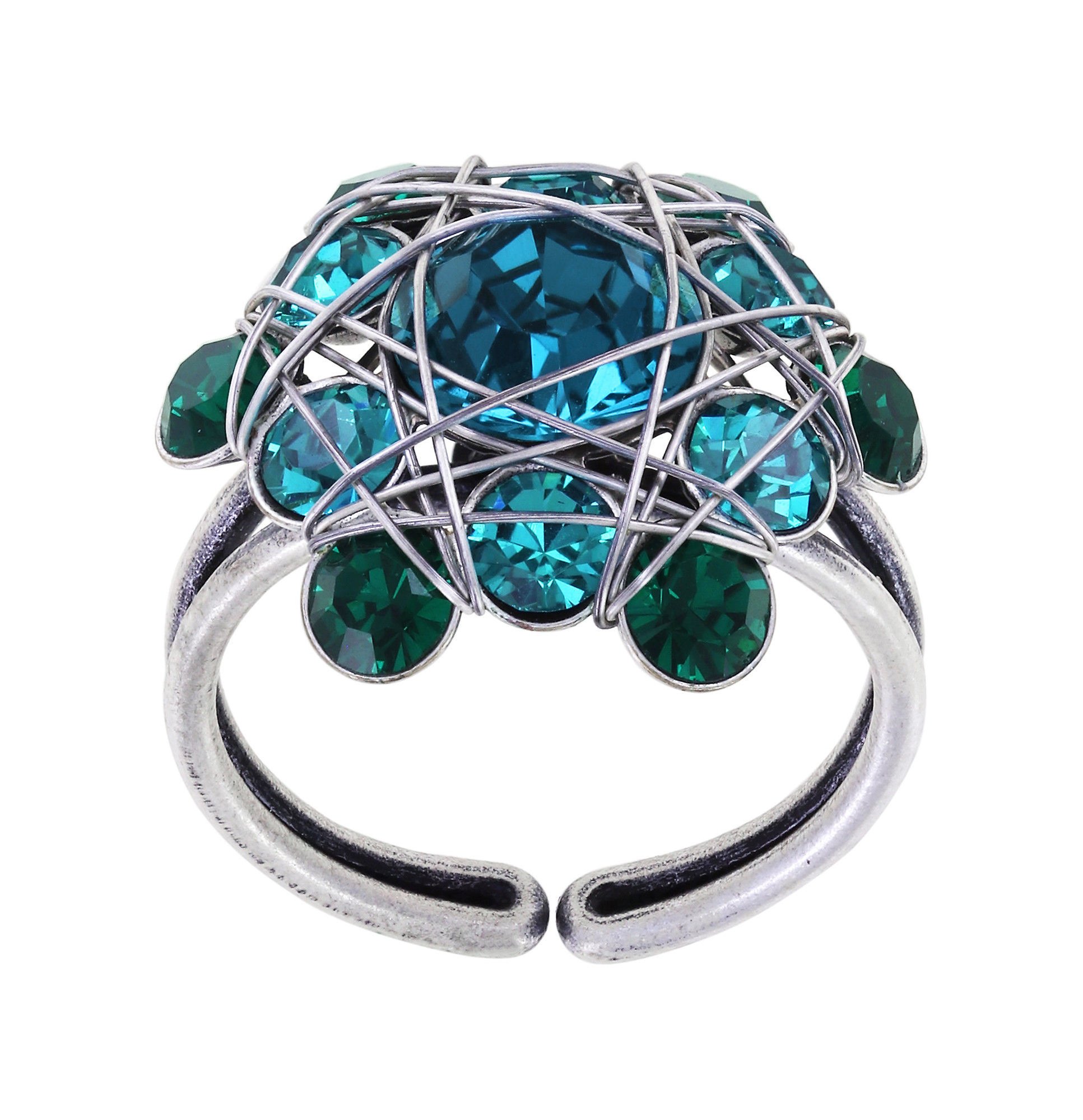 image pour Anneau Bended Lights Bleu / Vert  