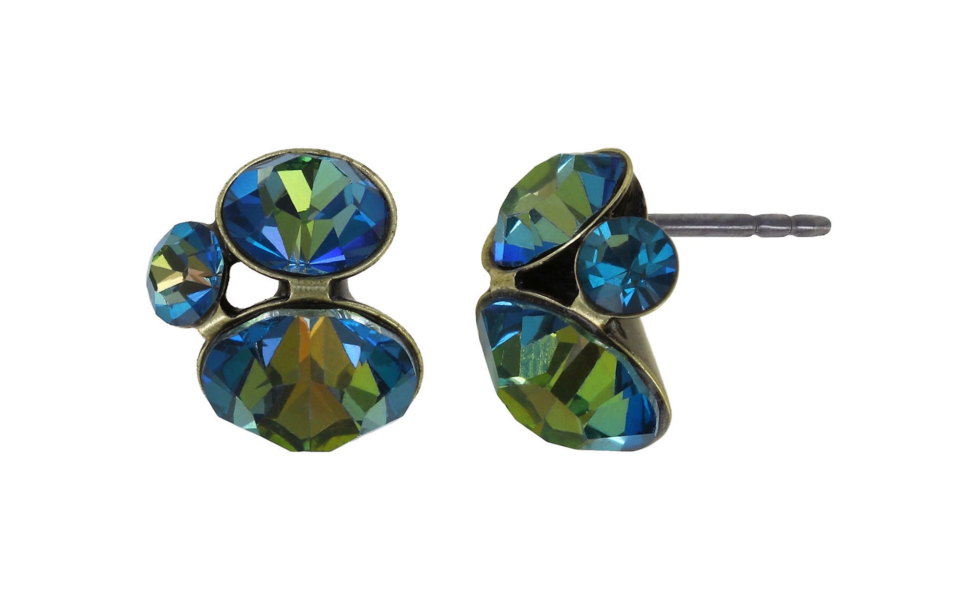 image pour Clou d'oreille Disco Star Bleu Foncé  