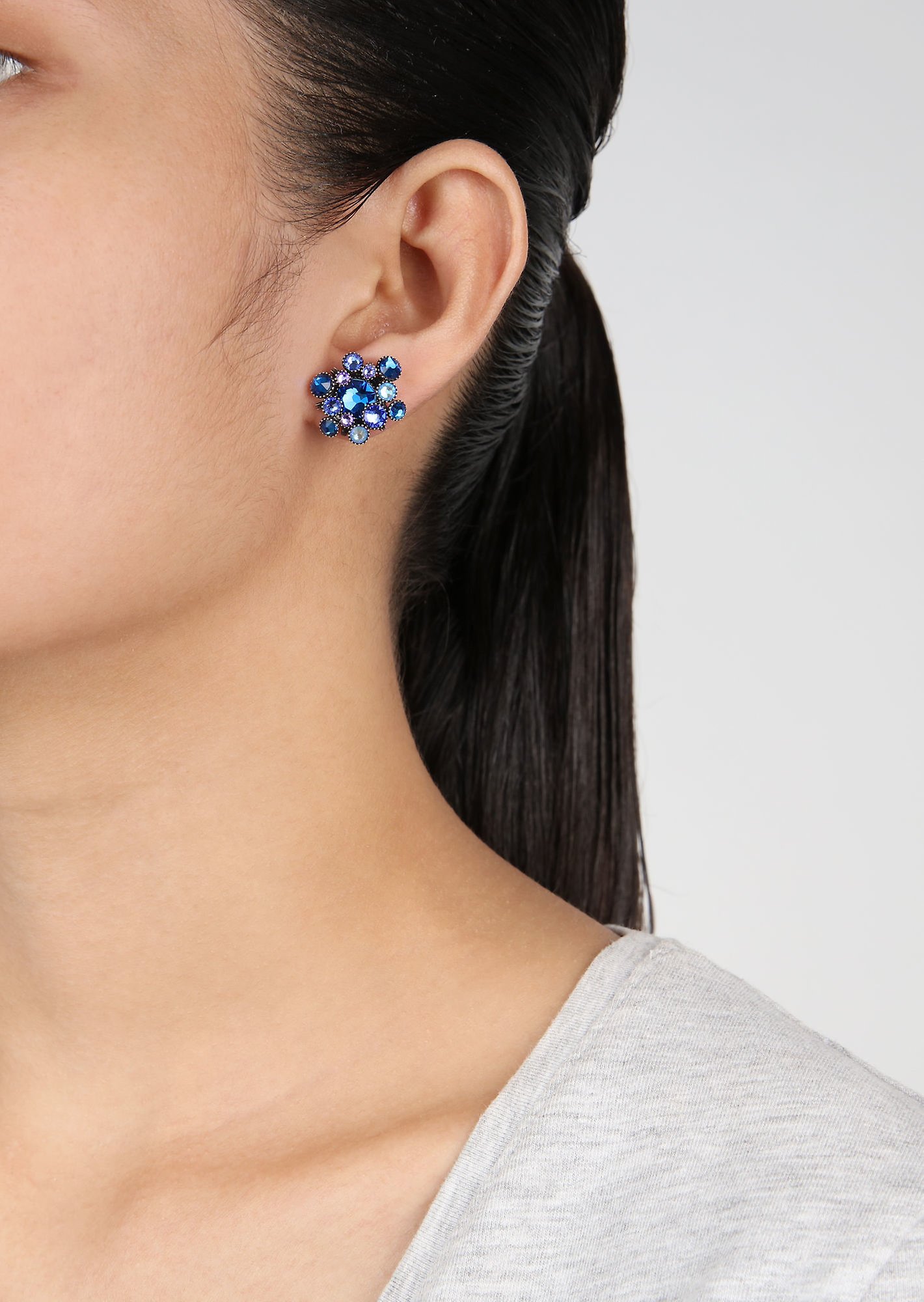 Bild für Ohrstecker Alien Caviar Blaues Wasser Blau 