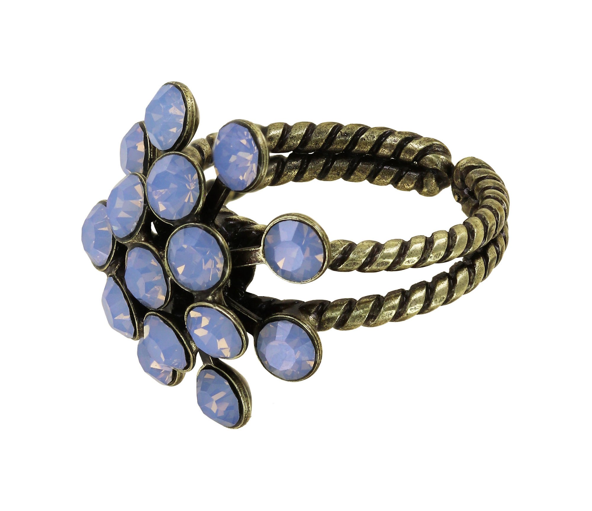 image pour Anneau Magic Fireball Bleu lt. sapphire opal Classic Size (21mm Ø)