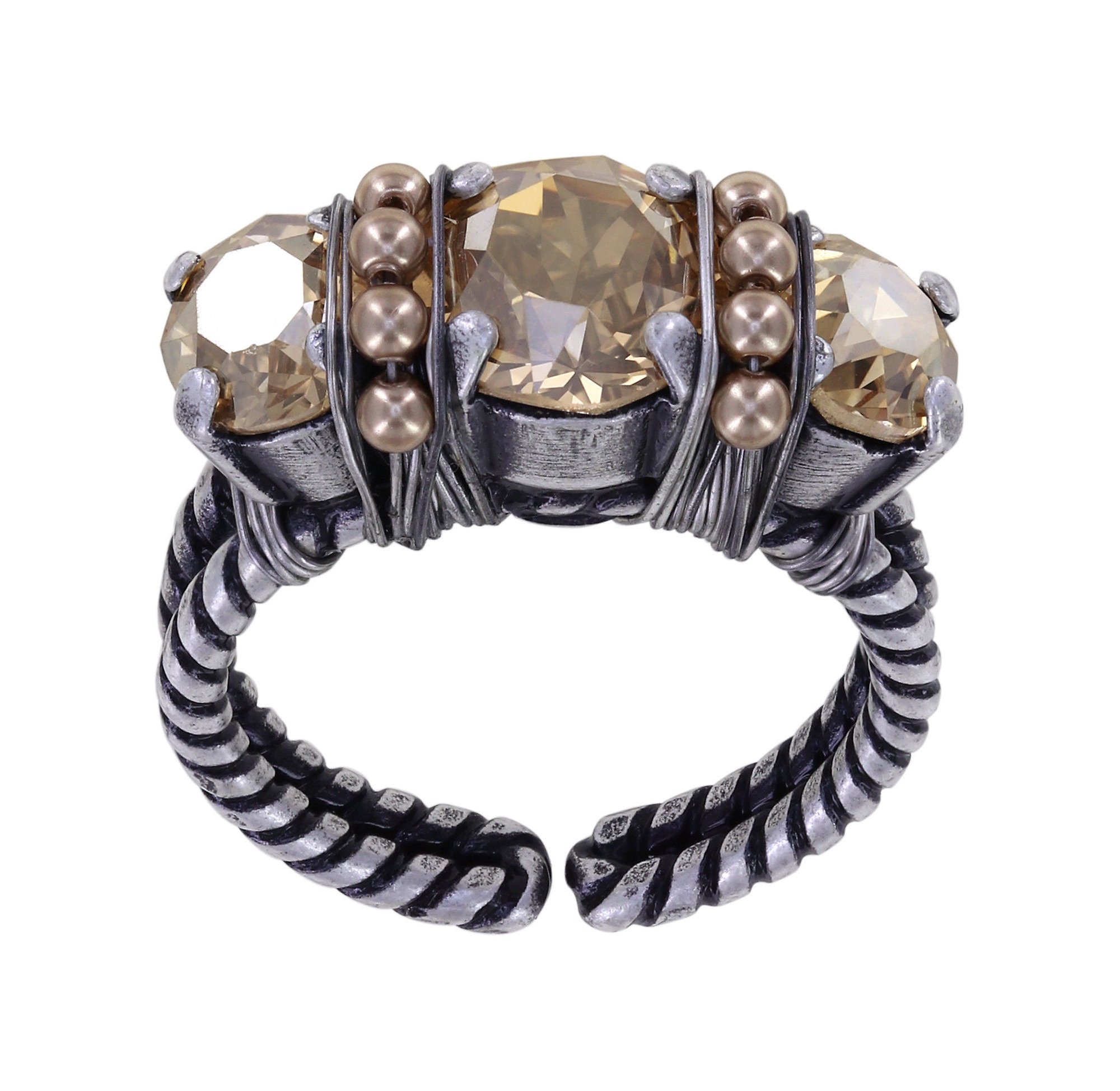 image pour Anneau Pearl Shadow Beige  