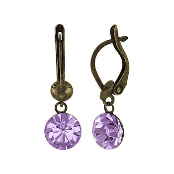 Kép Earring dangling Black Jack lila violet SS 39