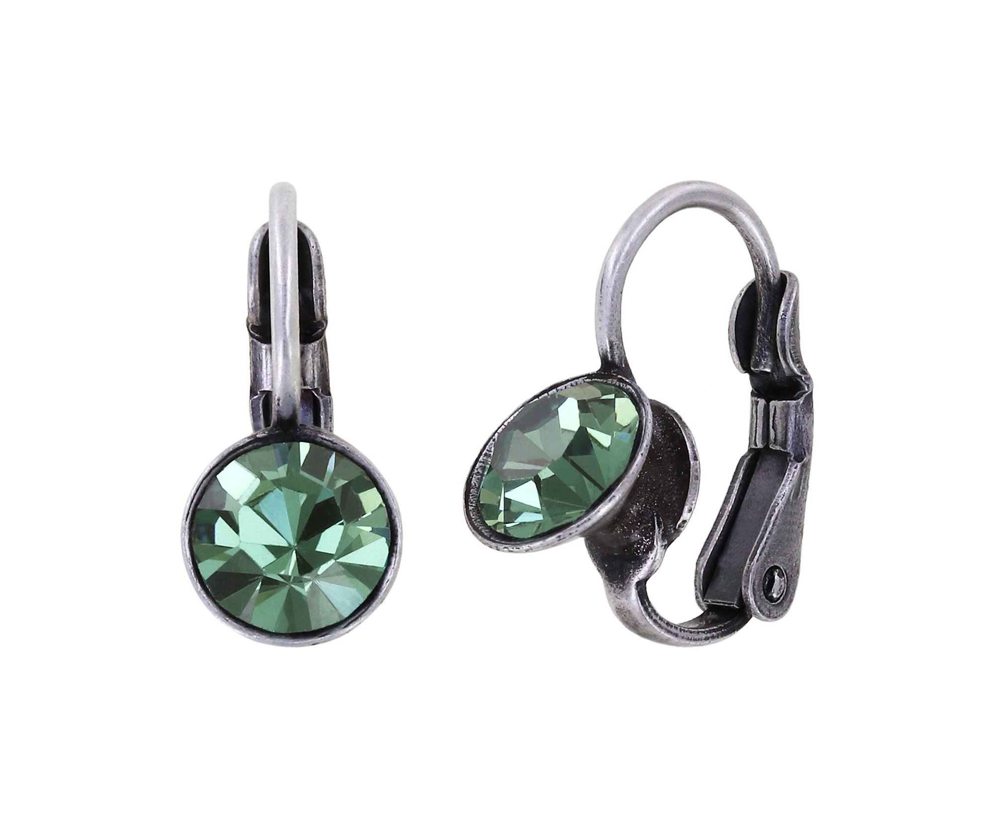 image for Earring eurowire Black Jack Green erinite SS 29