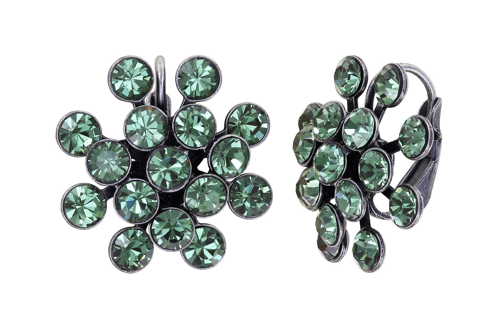 image pour Boucles d'oreilles Eurowire Magic Fireball Vert erinite Classic Size (21mm Ø)