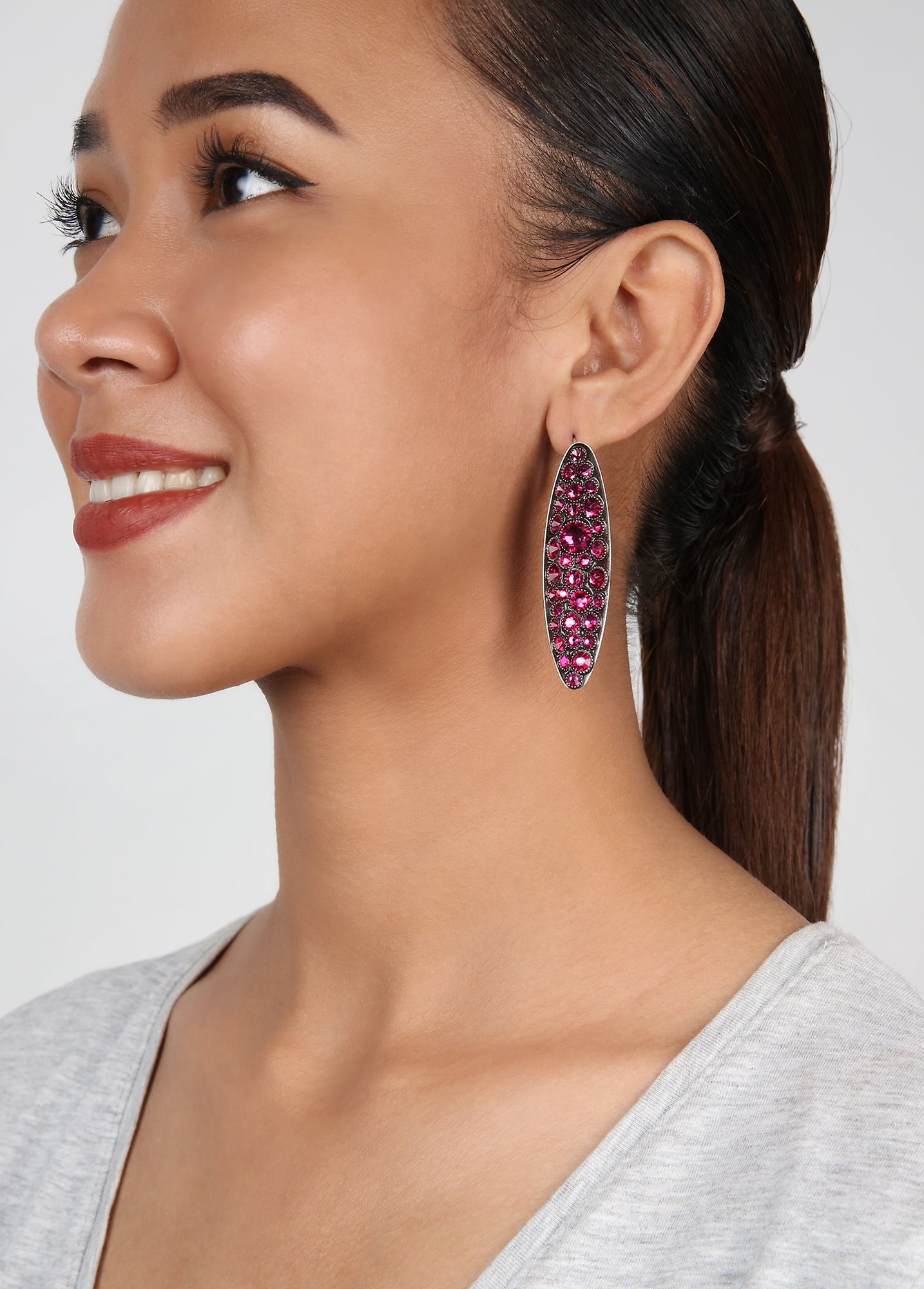 image pour Boucles d'oreilles Eurowire Back To The Future Baiser Fraise Red 