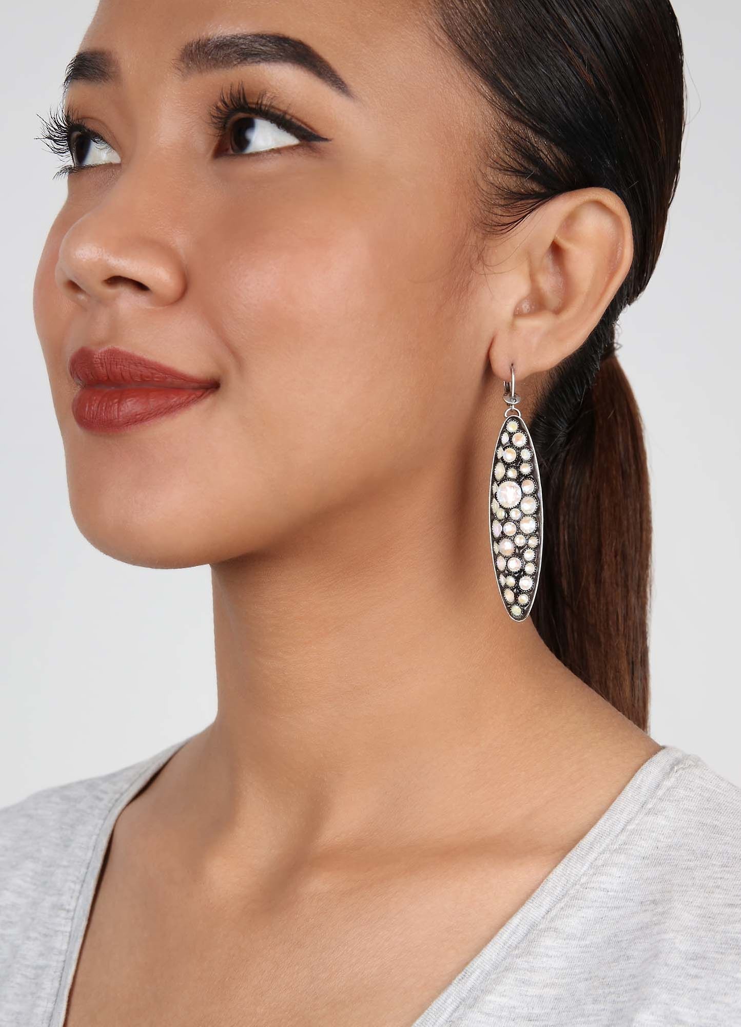 image for Earring Dangling Back To The Future White Shine white 