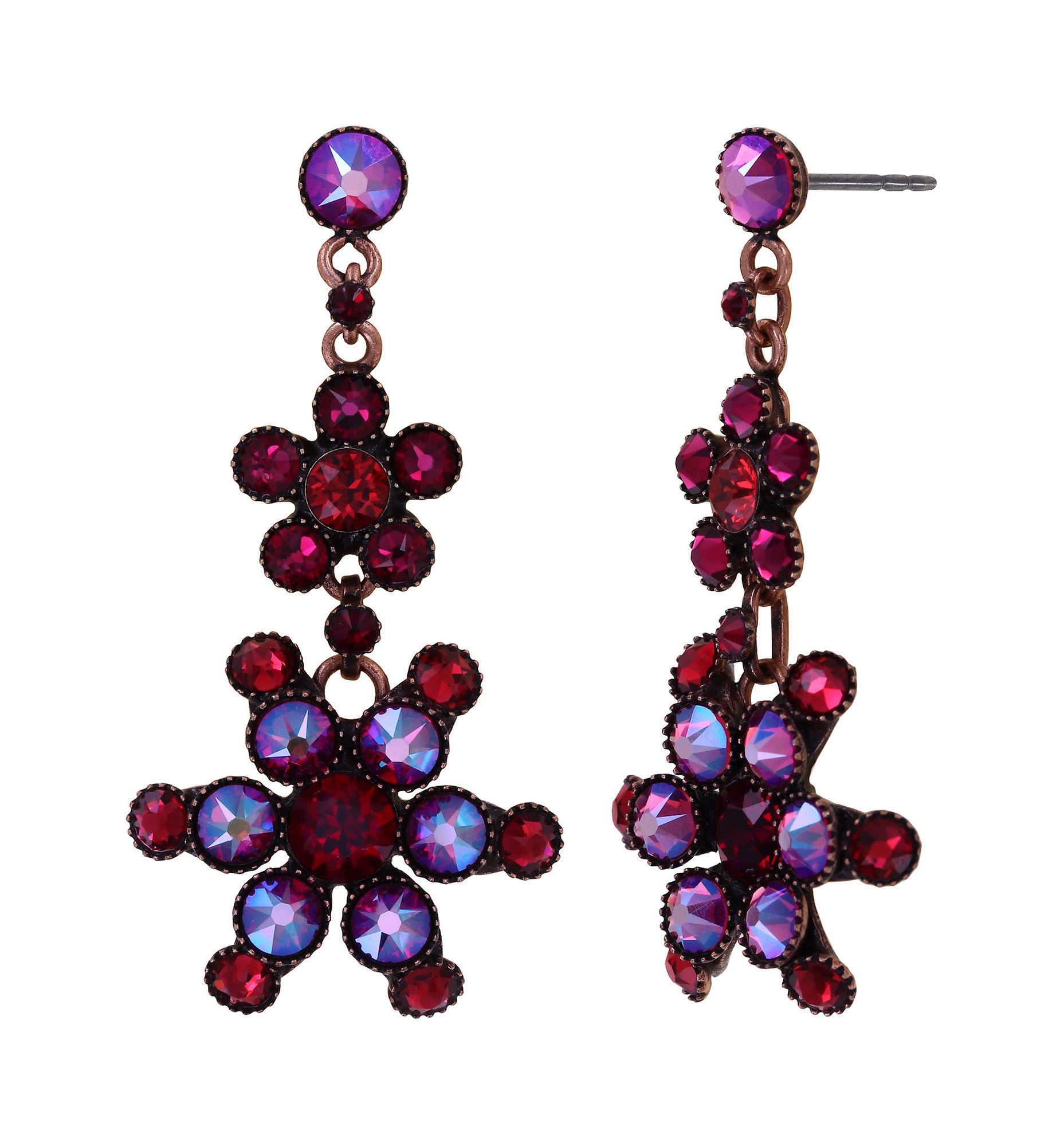 image pour Clou d'oreille pendant Lost Garden Rouge  