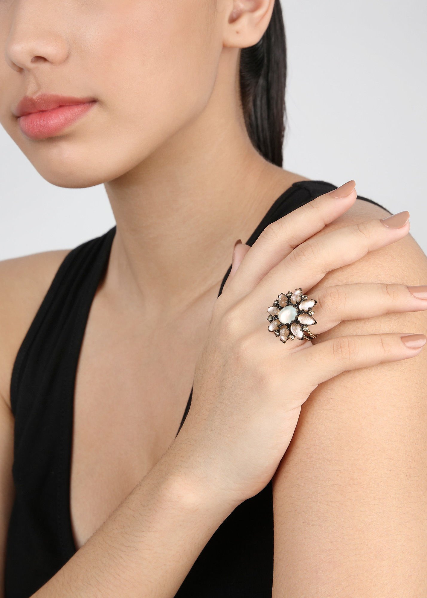 Bild für Ring Mary Queen of Scots Champagner Weiß / beige 