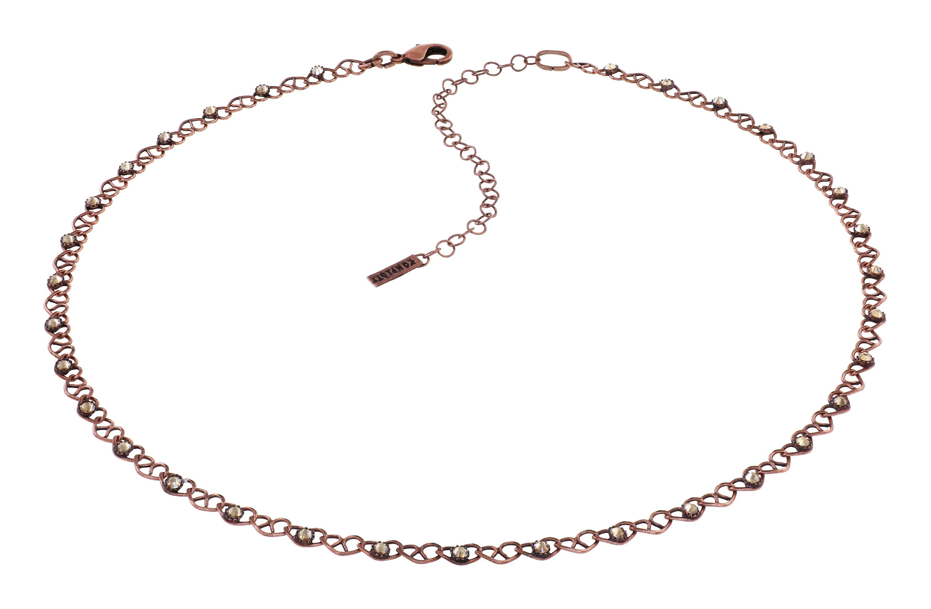 image for Necklace Little Frog Prince Brown / Green  