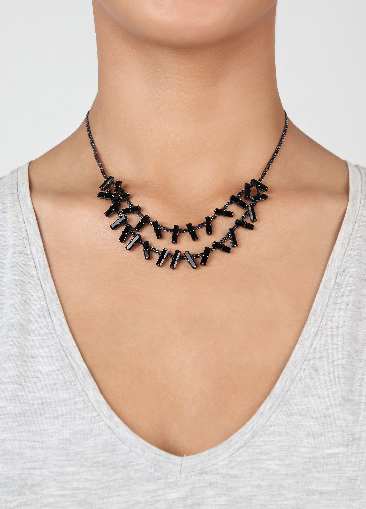 image pour Collier Jumping Baguette Noir Profond Black 