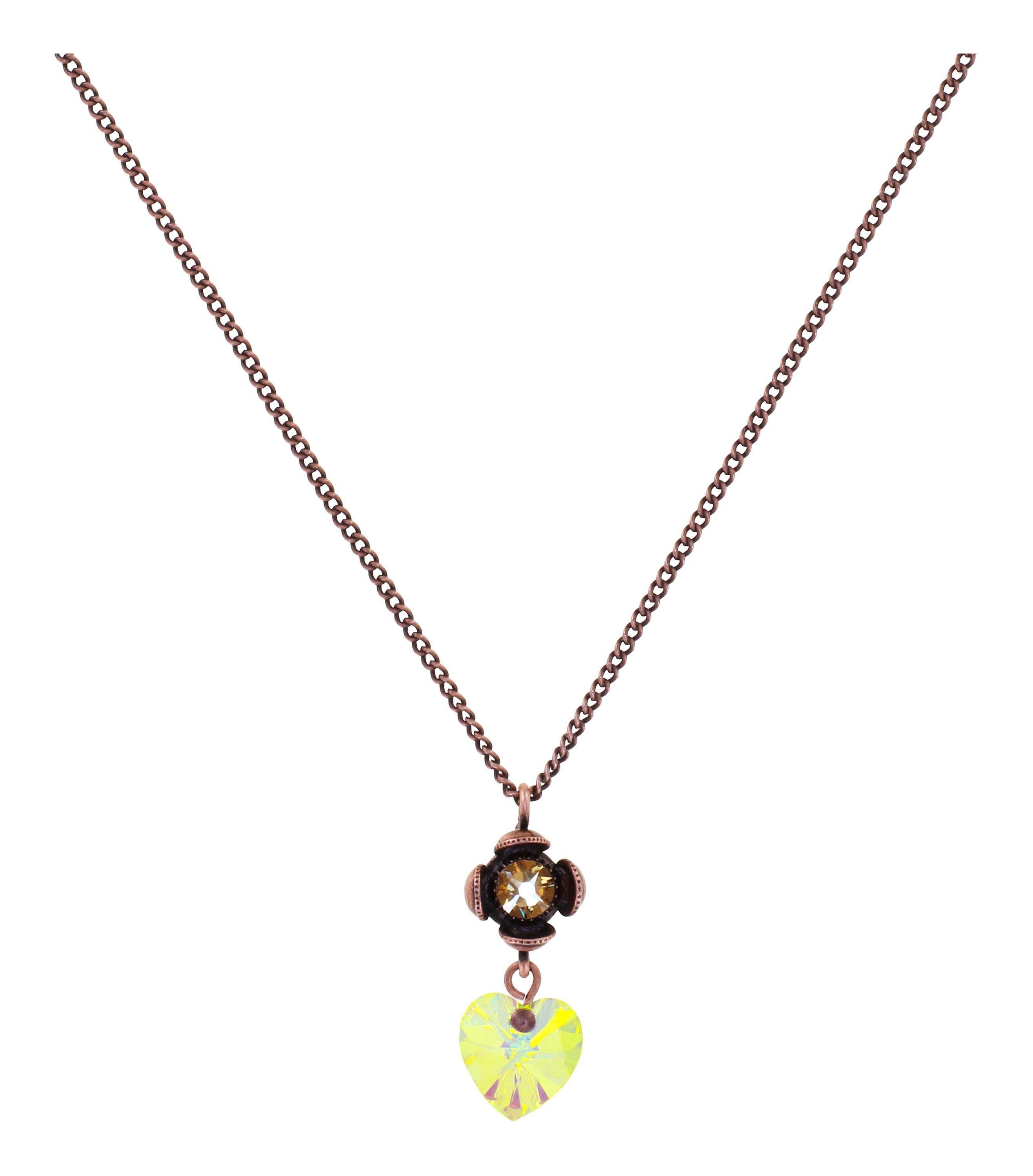 image for Necklace Pendant Little Frog Prince Brown / Green  
