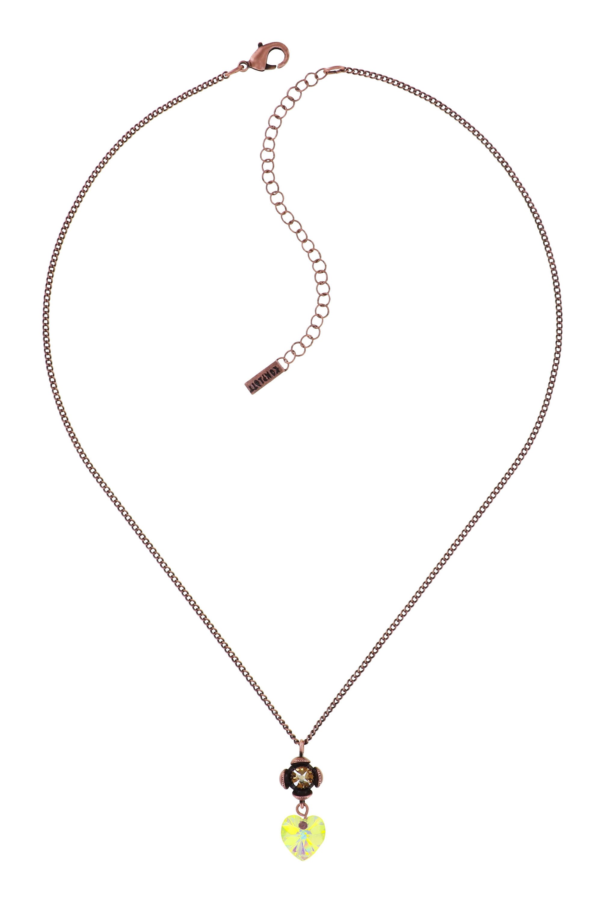 Bild für Halskette mit Anhänger Little Frog Prince Braun / Grün  