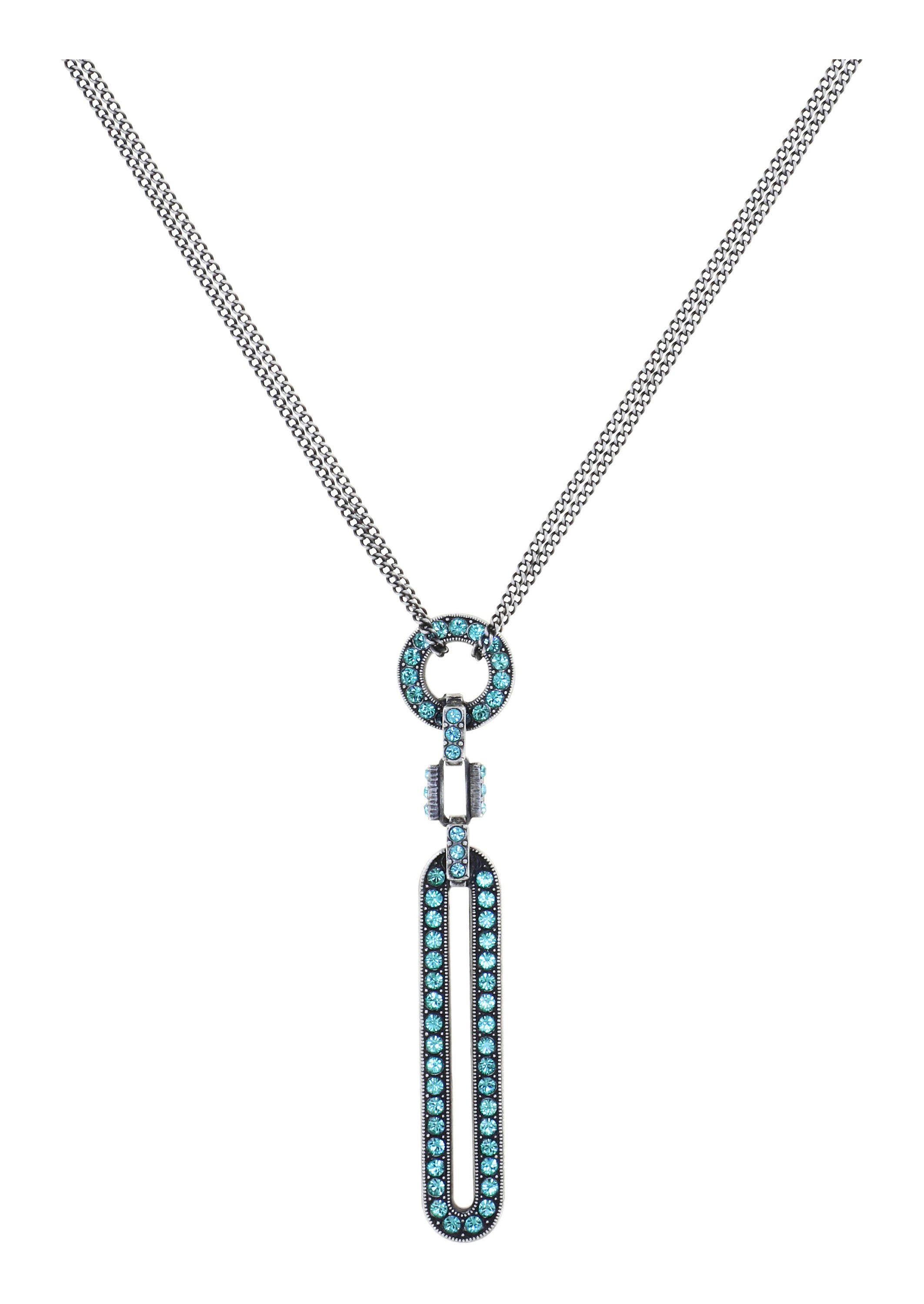 image for Necklace Pendant Cool and Glam Light Blue  