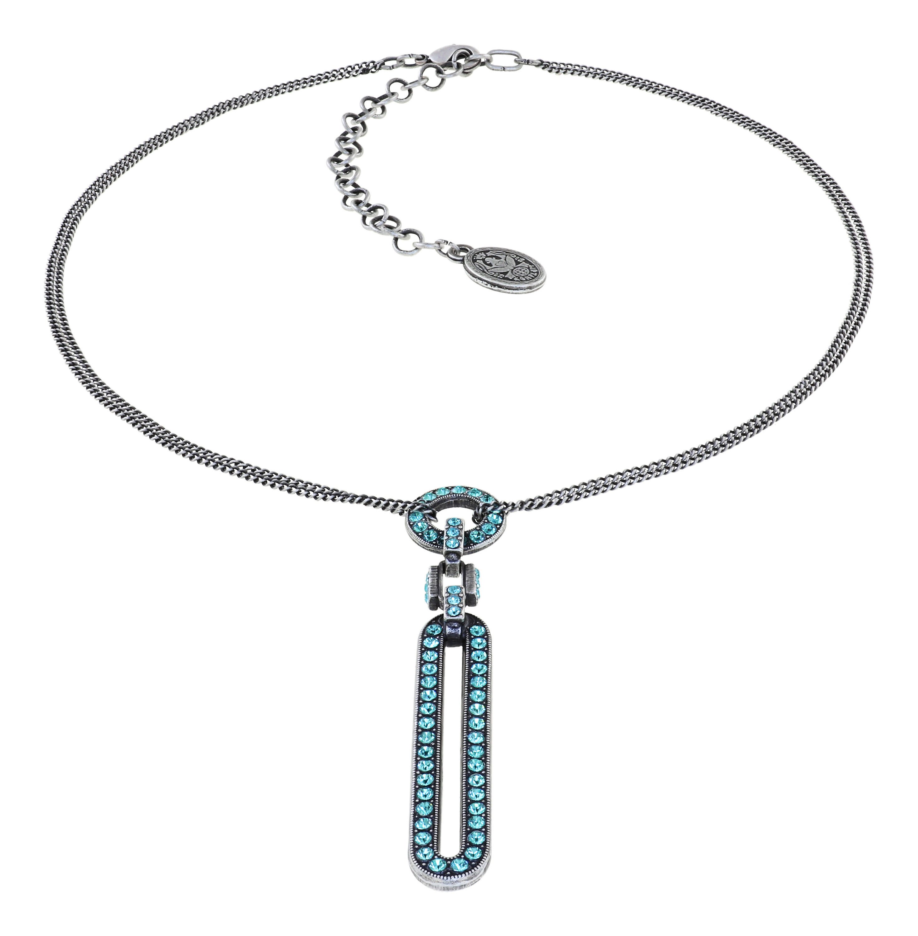 image for Necklace Pendant Cool and Glam Light Blue  
