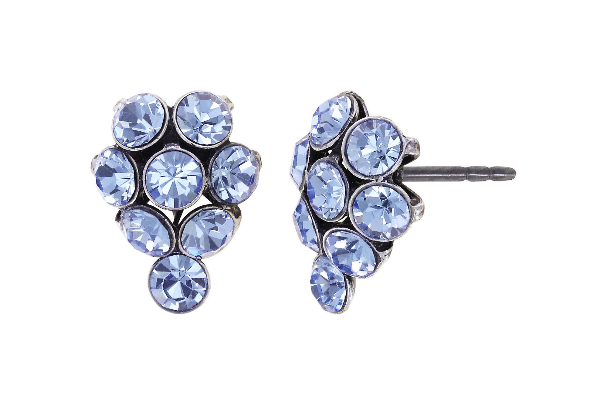 image pour Clou d'oreille Magic Fireball Bleu Clair light sapphire Classic Size (21mm Ø)