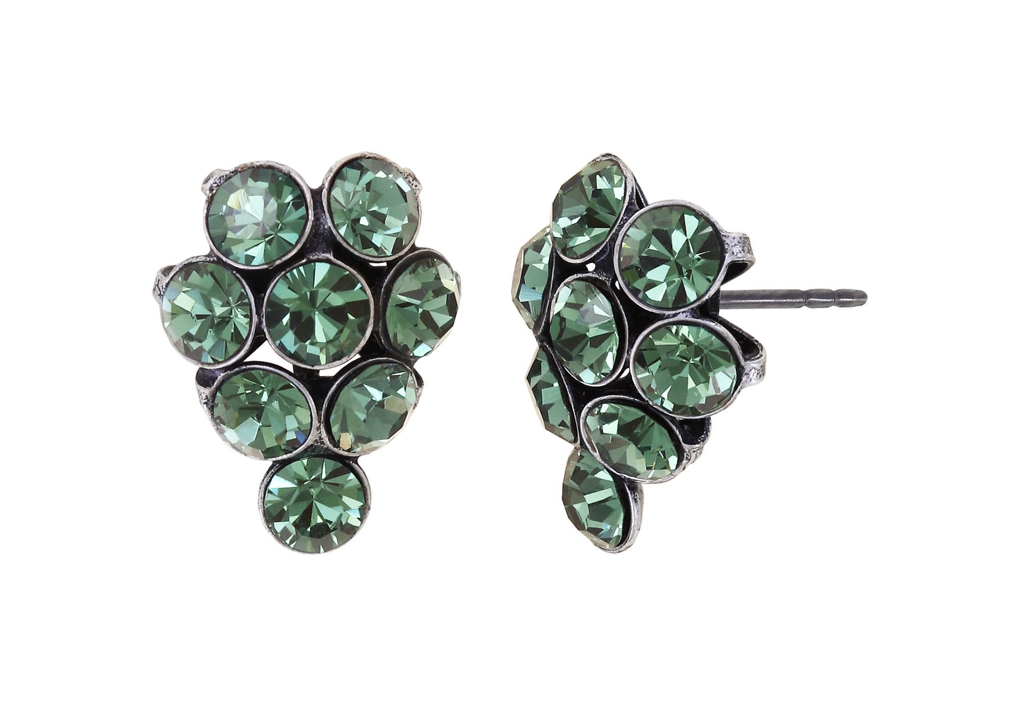 image for Earring Stud Magic Fireball Green erinite Classic Size (21mm Ø)