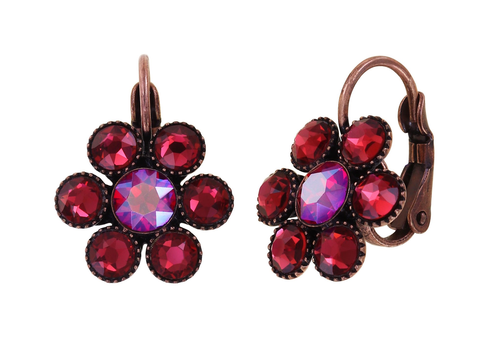 image for Earring Eurowire Lost Garden Red  