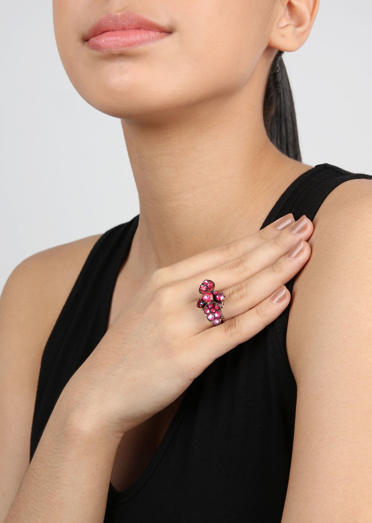 image for Ring Tears of Joy Strawberry Kiss Red size S