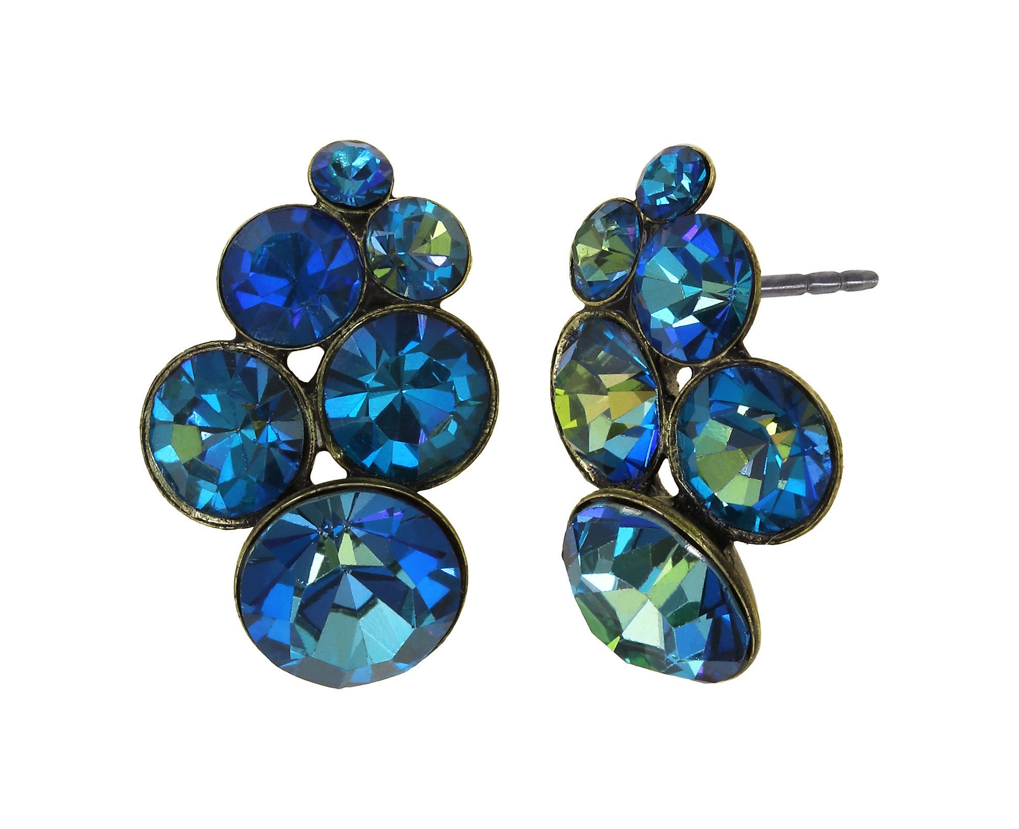 image pour Clou d'oreille Petit Glamour Bleu Foncé  