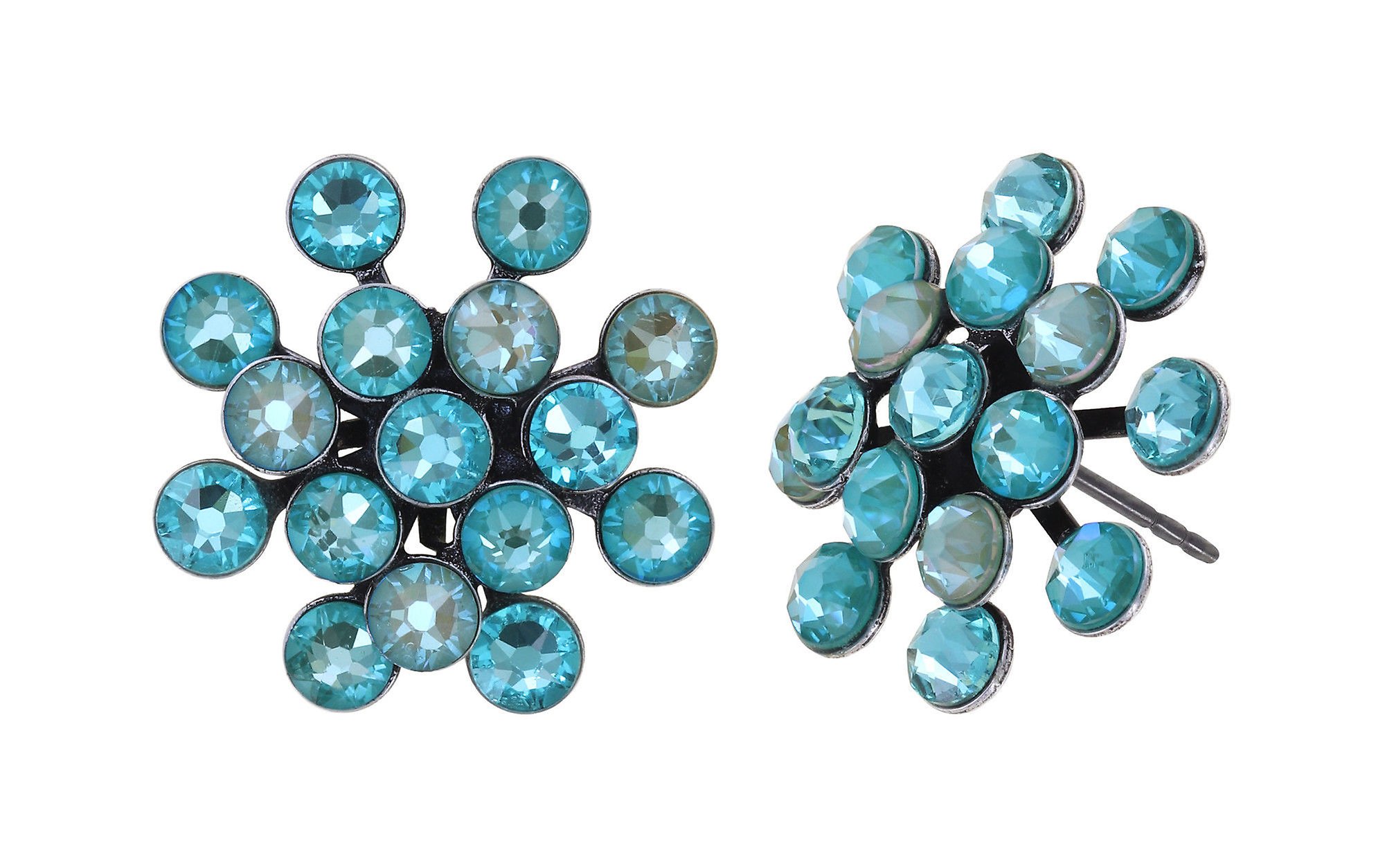 image pour Clou d'oreille Magic Fireball Bleu / Vert  Classic Size (21mm Ø)