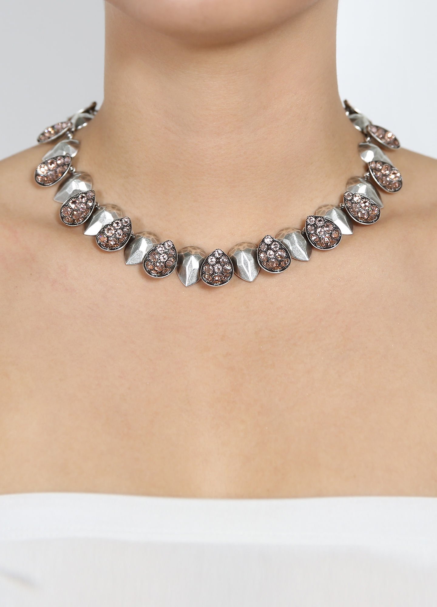 image for Necklace Tears of Joy Skin Shine vintage rose size M