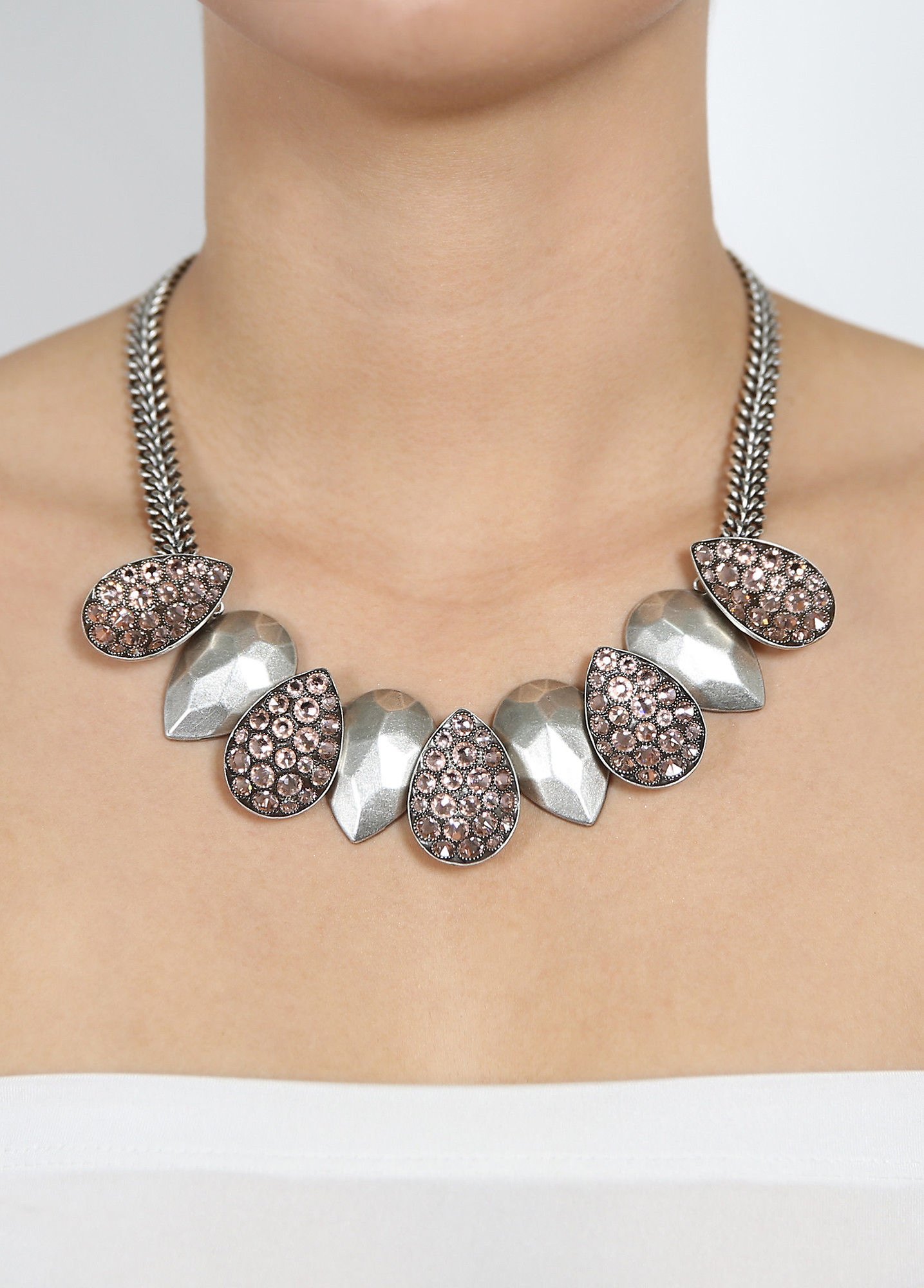 image for Necklace Tears of Joy Skin Shine vintage rose size L