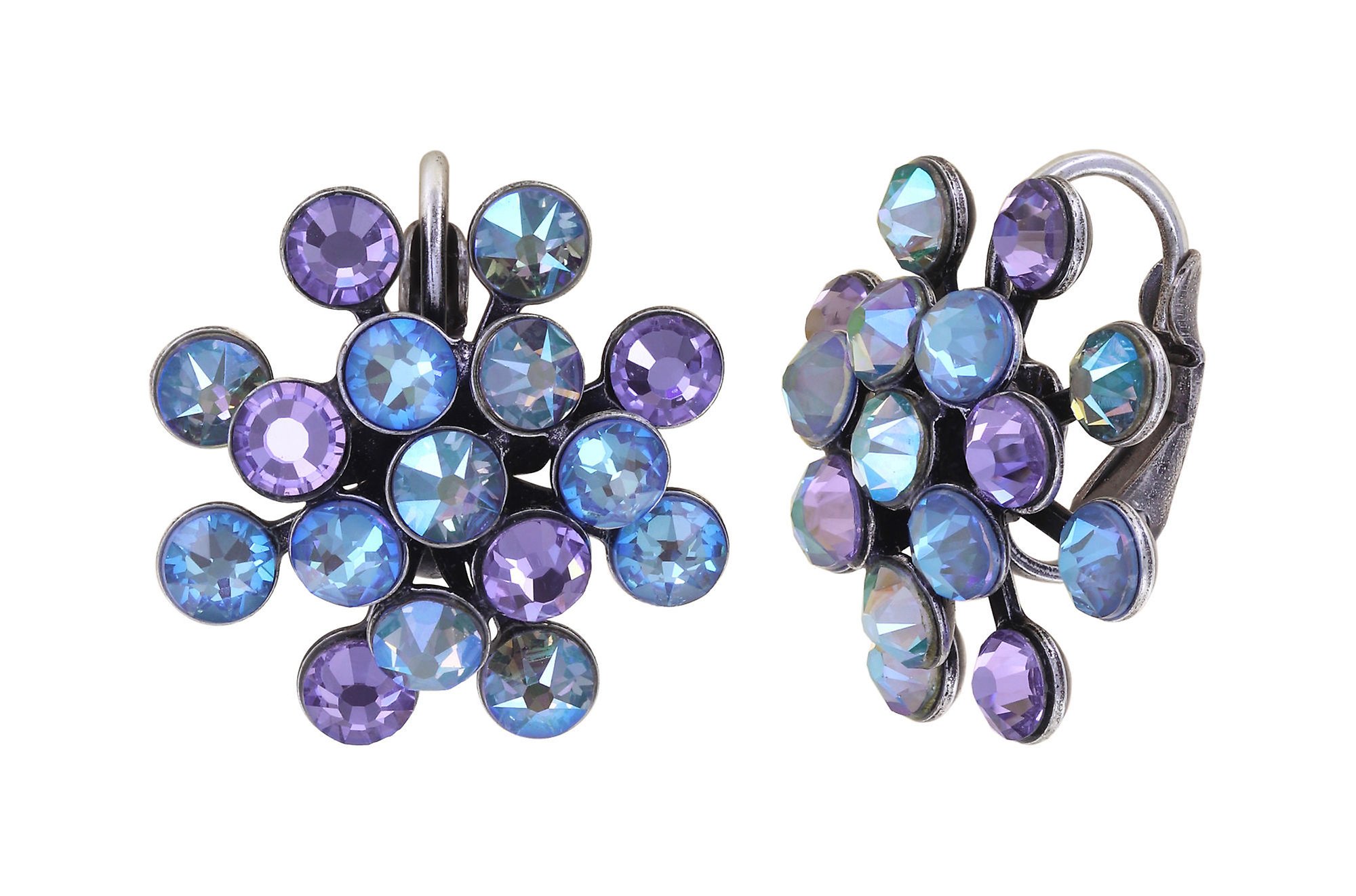 Bild für Ohrringe mit Brisur Magic Fireball Blau / Lila  Classic Size (21mm Ø)