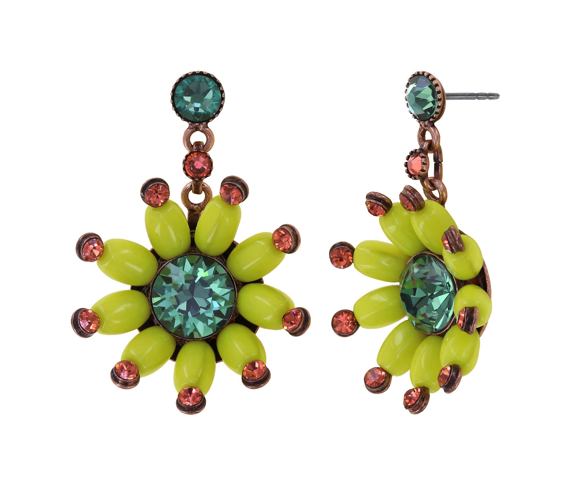 image pour Clou d'oreille pendant Daisy Riot Multi Rouge  size S