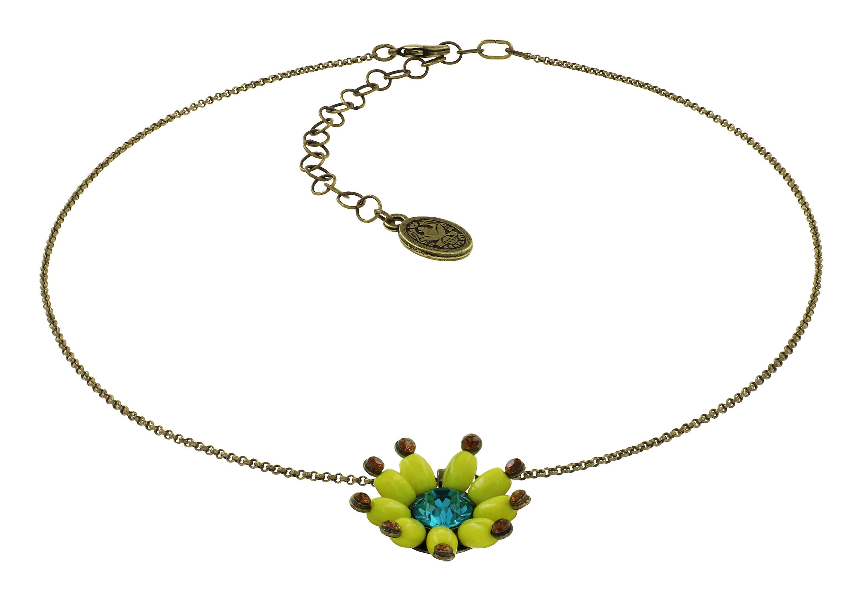 image for Necklace Pendant Daisy Riot Green  size S