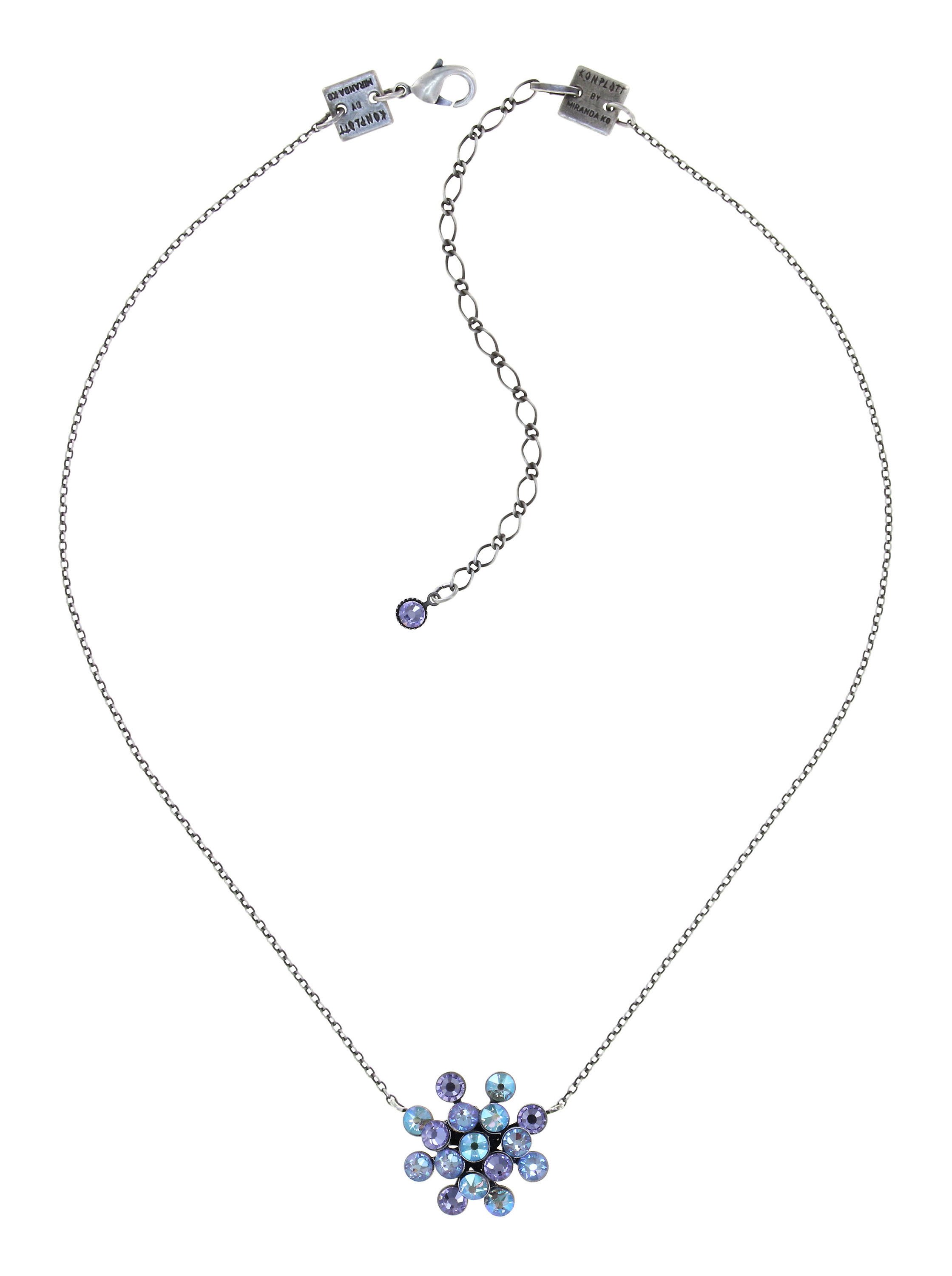 image for Necklace pendant Magic Fireball Blue / Lila  Classic Size (21mm Ø)