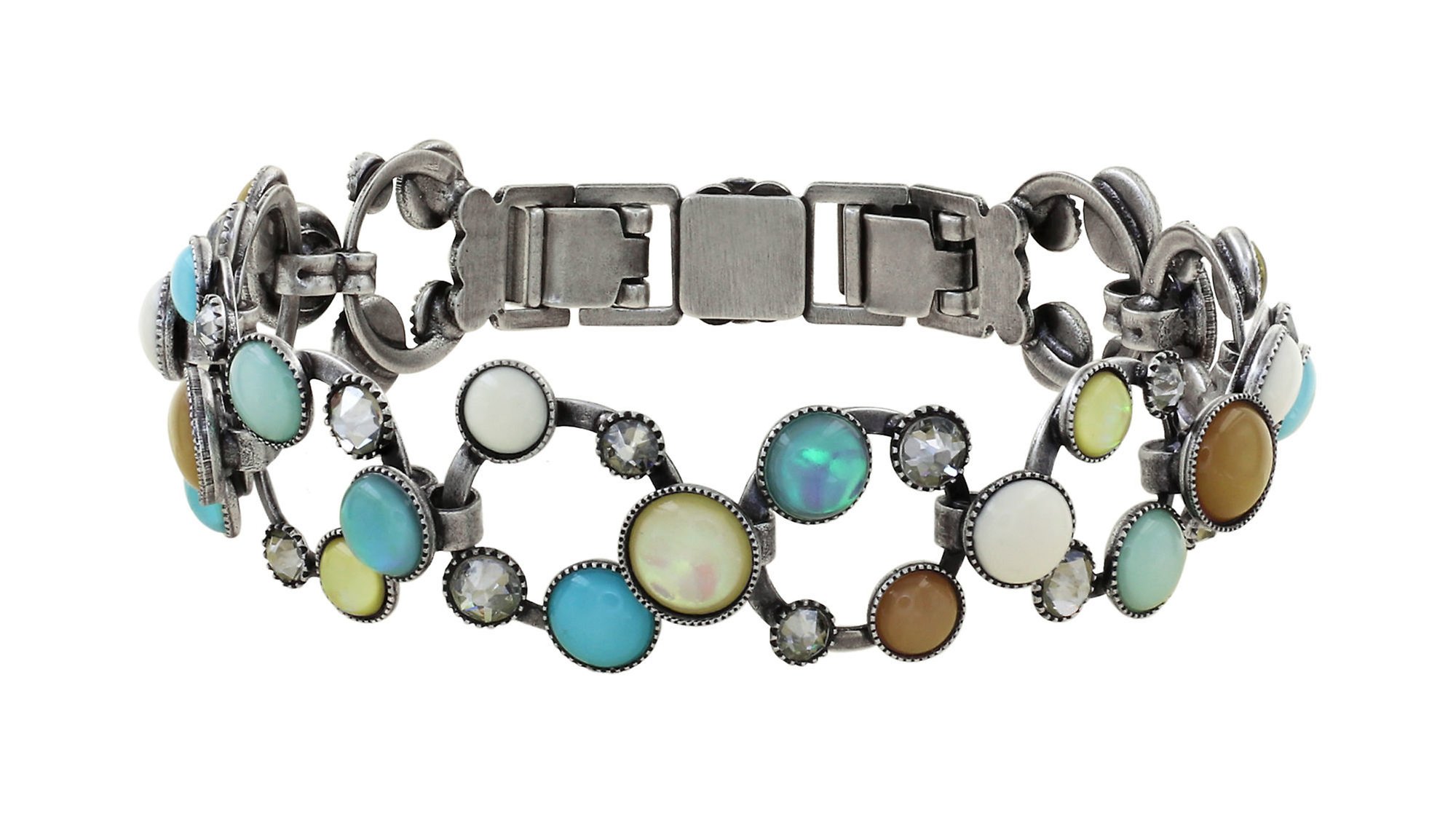image pour Bracelet Shopping Drops Bleu / Marron  
