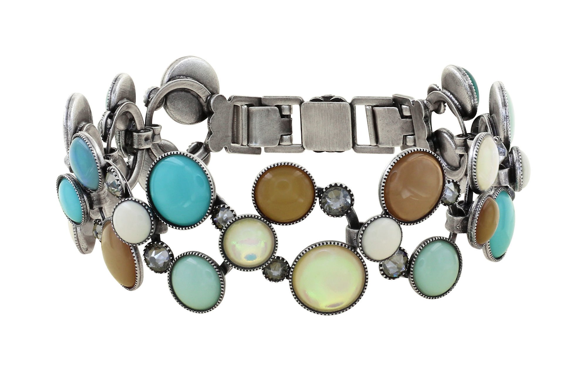 image pour Bracelet Shopping Drops Bleu / Marron  