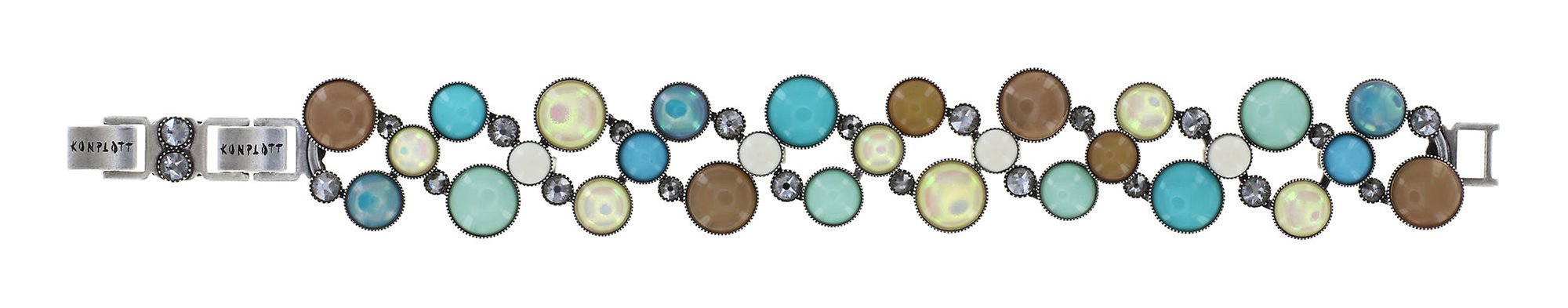 image pour Bracelet Shopping Drops Bleu / Marron  