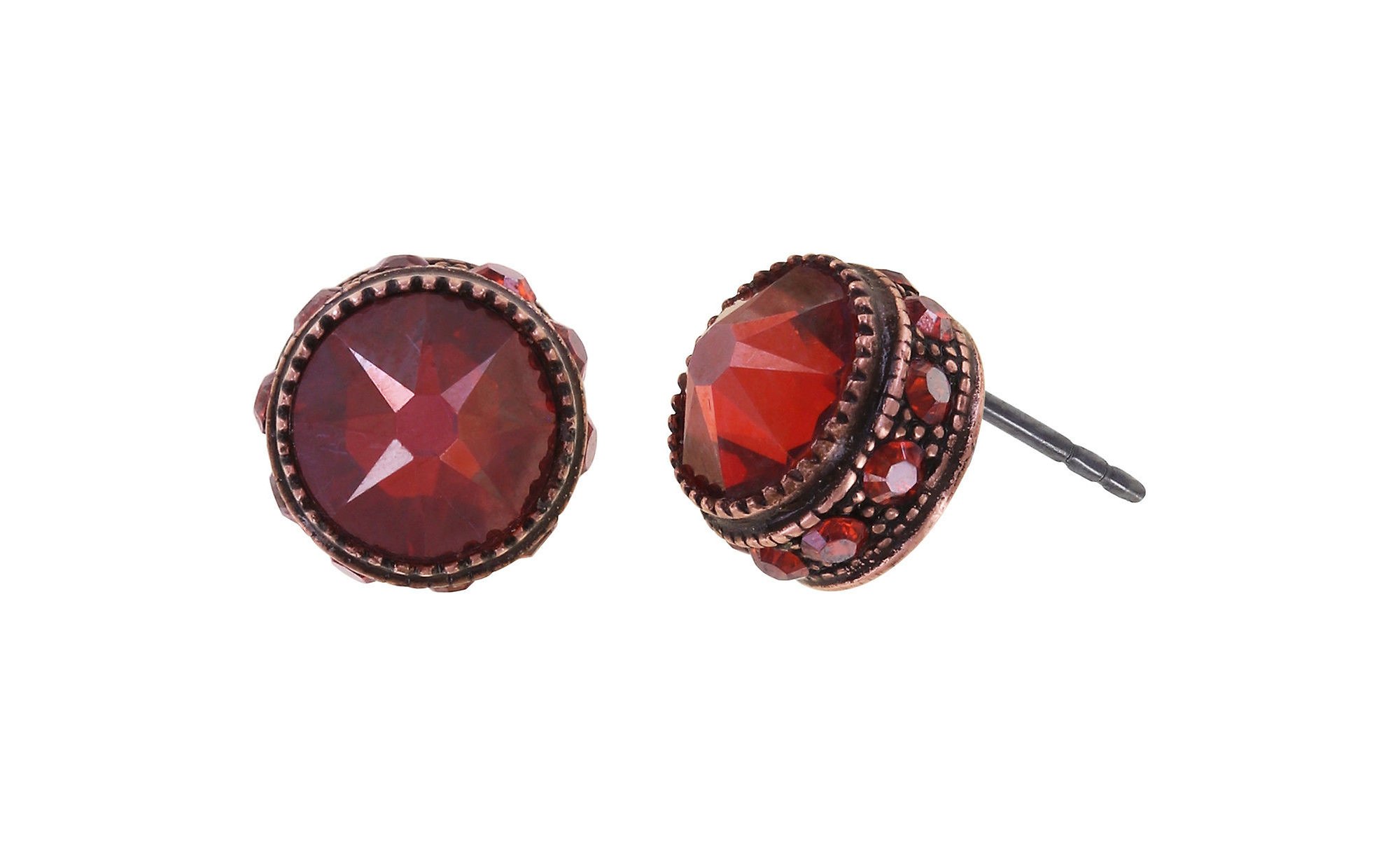 image for Earring stud Cool and Glam Red  