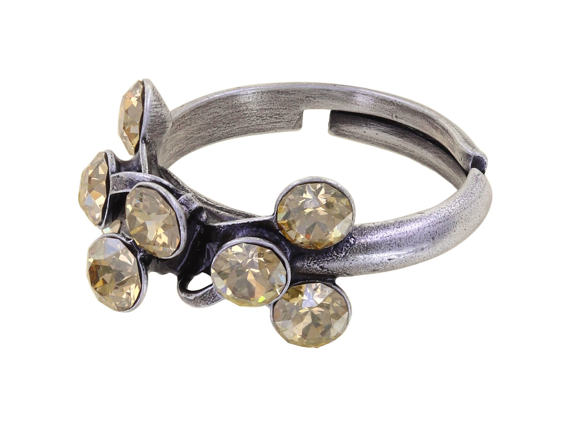 image for Ring Magic Fireball Beige crystal golden shadow Classic Size (21mm Ø)